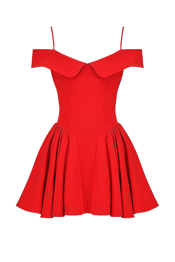 Scarlet Off Shoulder Mini Dress
