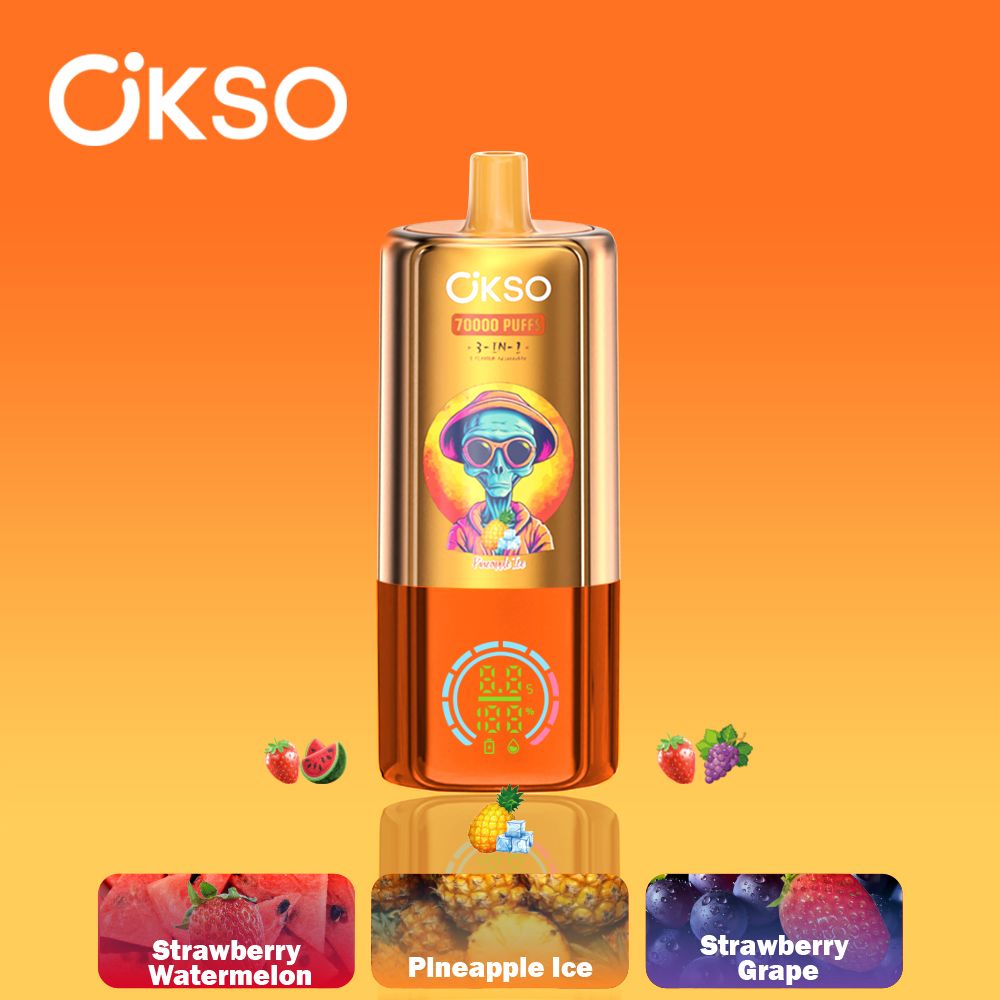 OKSO 3in1 170K Vape – 70K Puffs Rechargeable