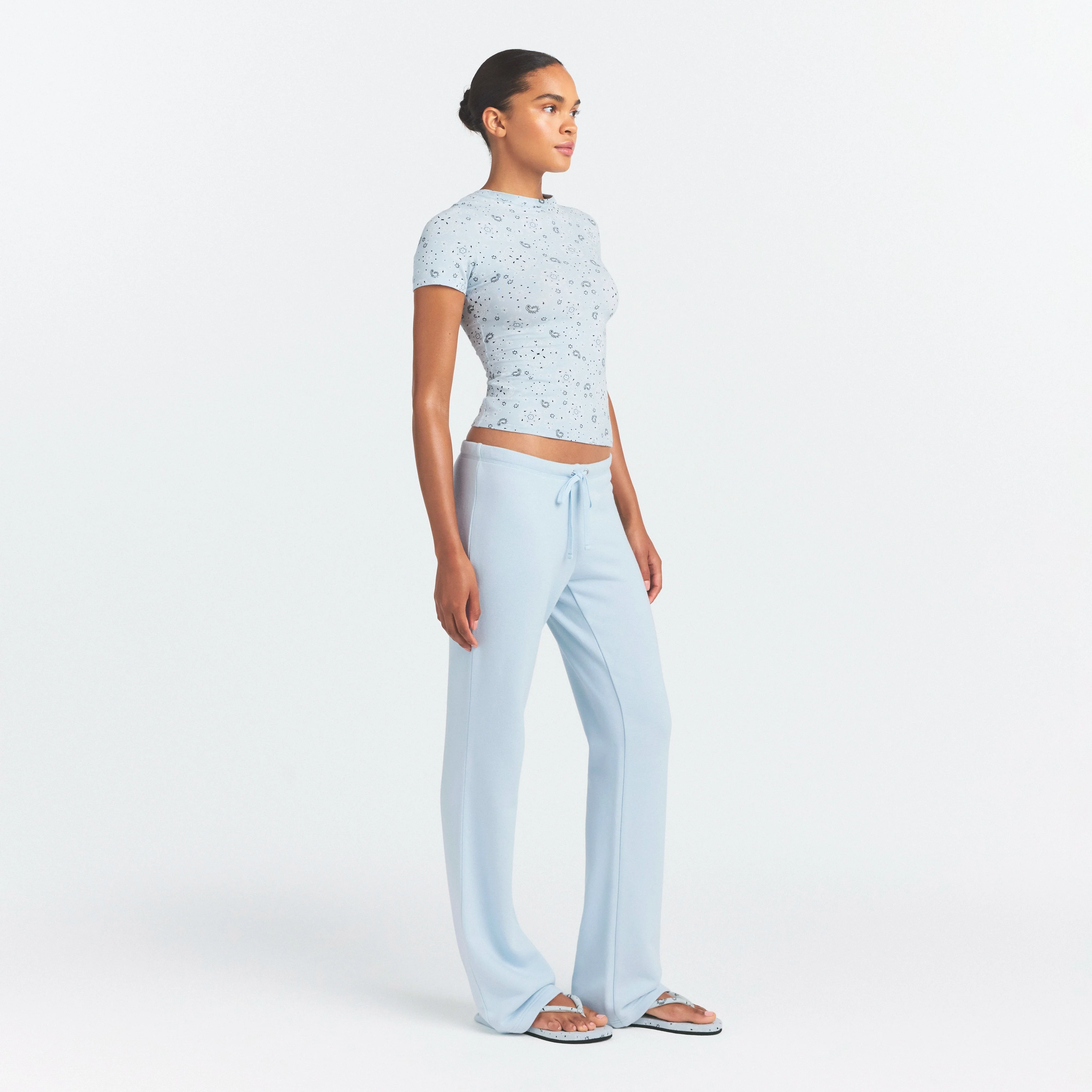 Cotton Jersey T-Shirt - Powder Blue Bandana