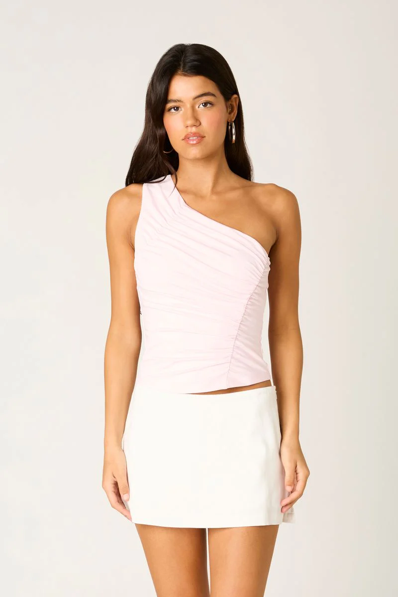 Asymmetrical Ruched Top