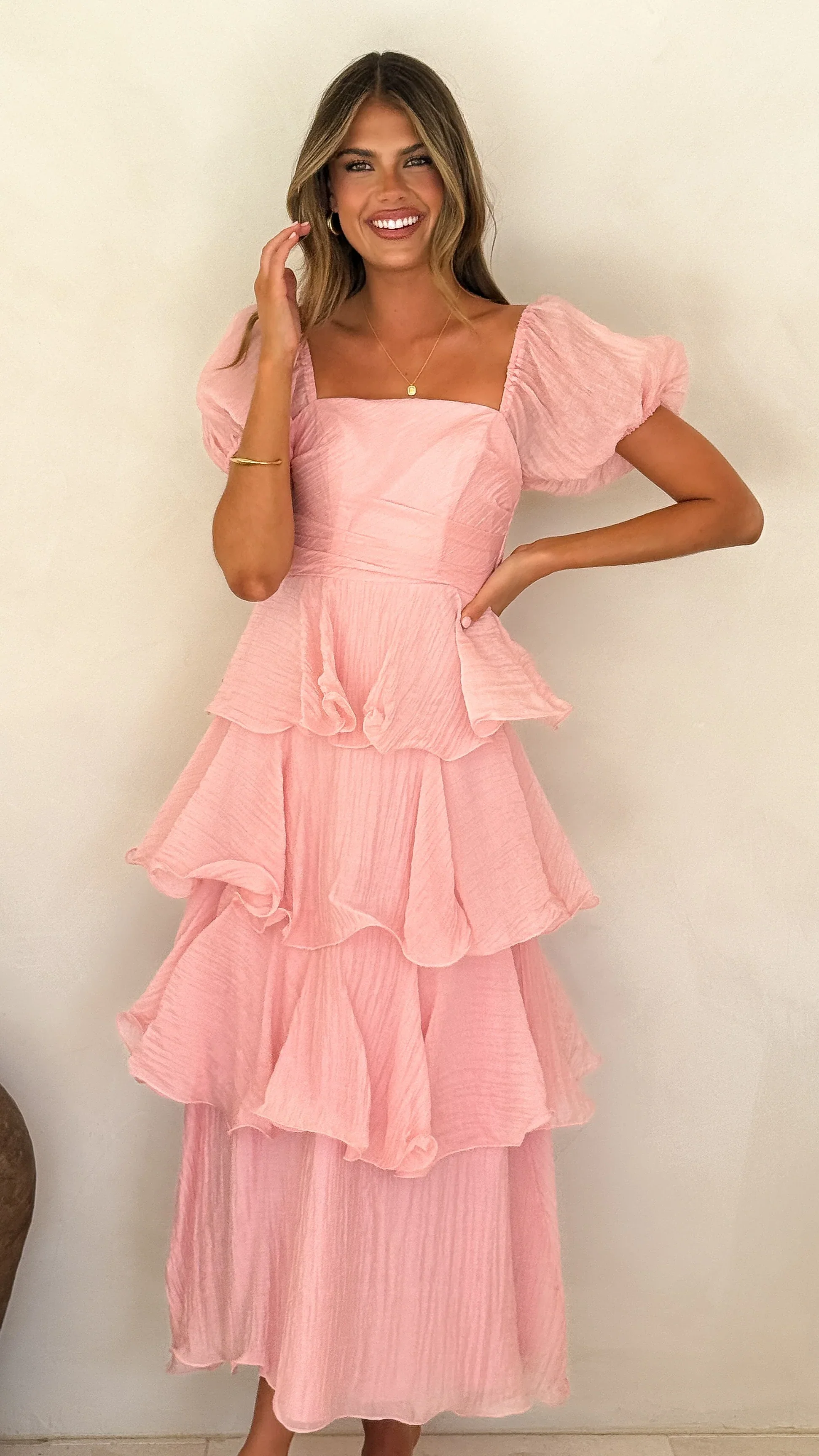 Lanelle Maxi Dress - Pink - luluinthesky