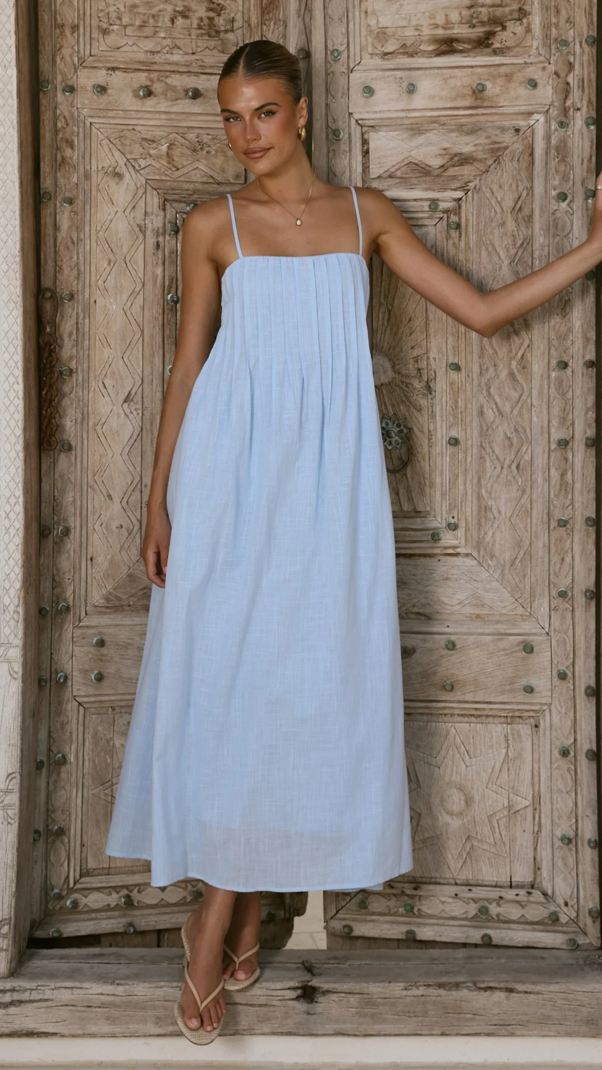 Stayla Maxi Dress - Powder Blue - Rosylucy
