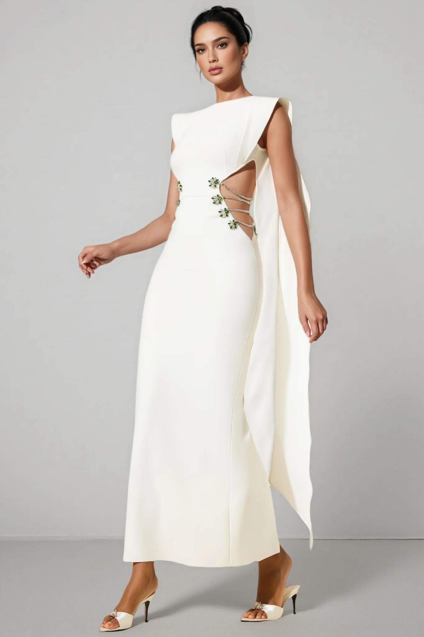 Eren Diamante Bandage Maxi Dress
