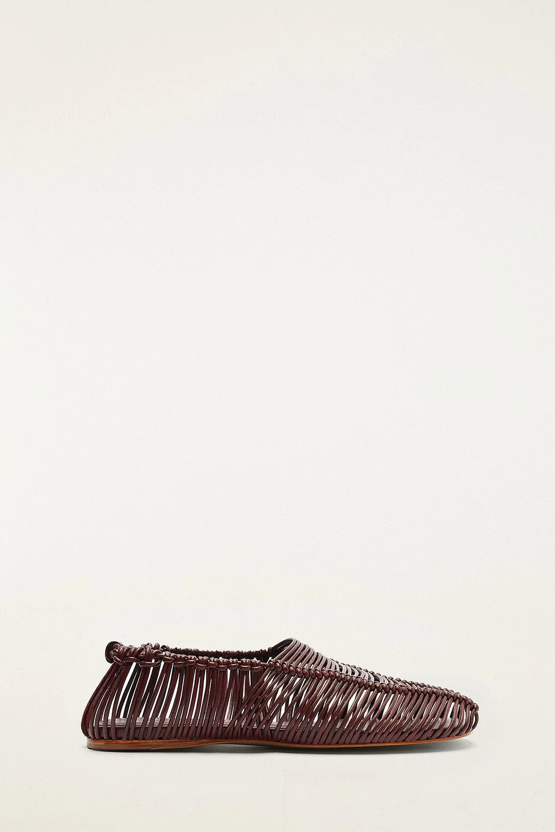 Brown Macrame Mary Jane Ballerina
