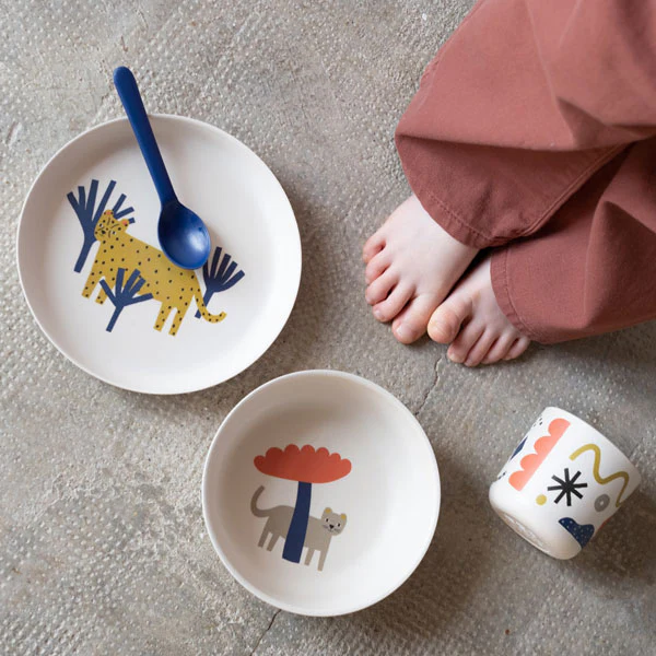 Vogeelle Illustrated Bamboo Kid Set - Leopard