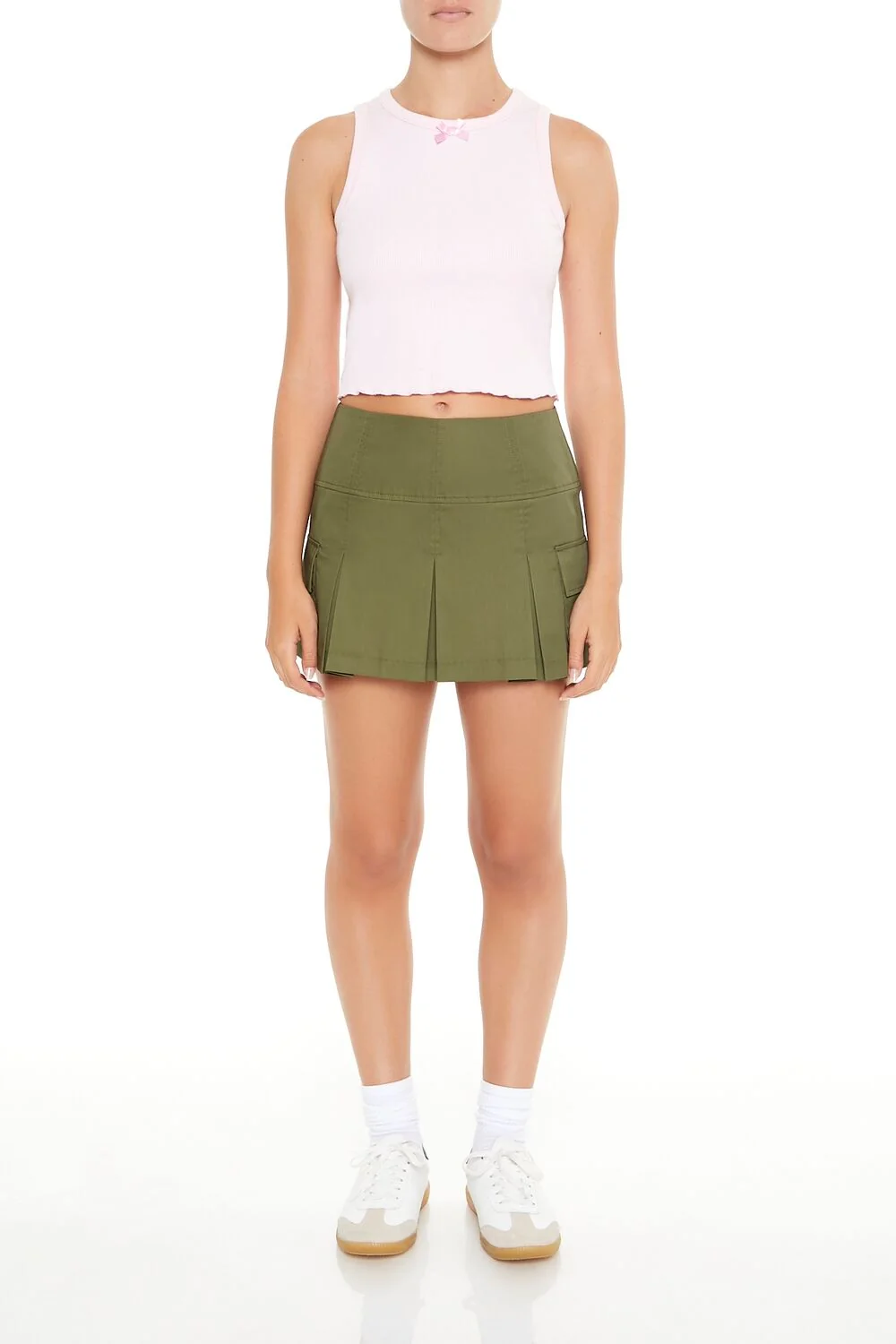 Lettuce-Edge Bow Tank Top