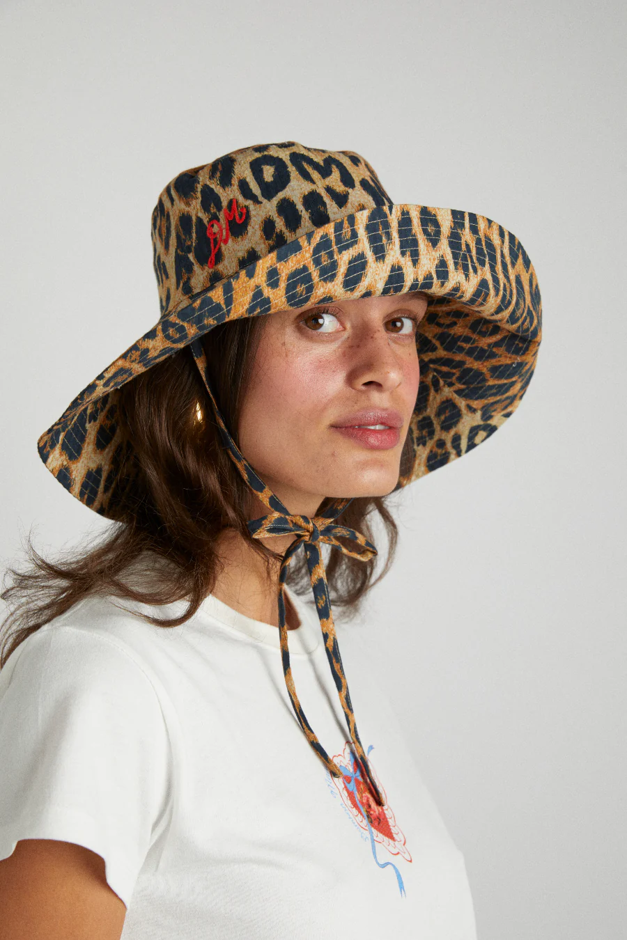 leopard print sunhat