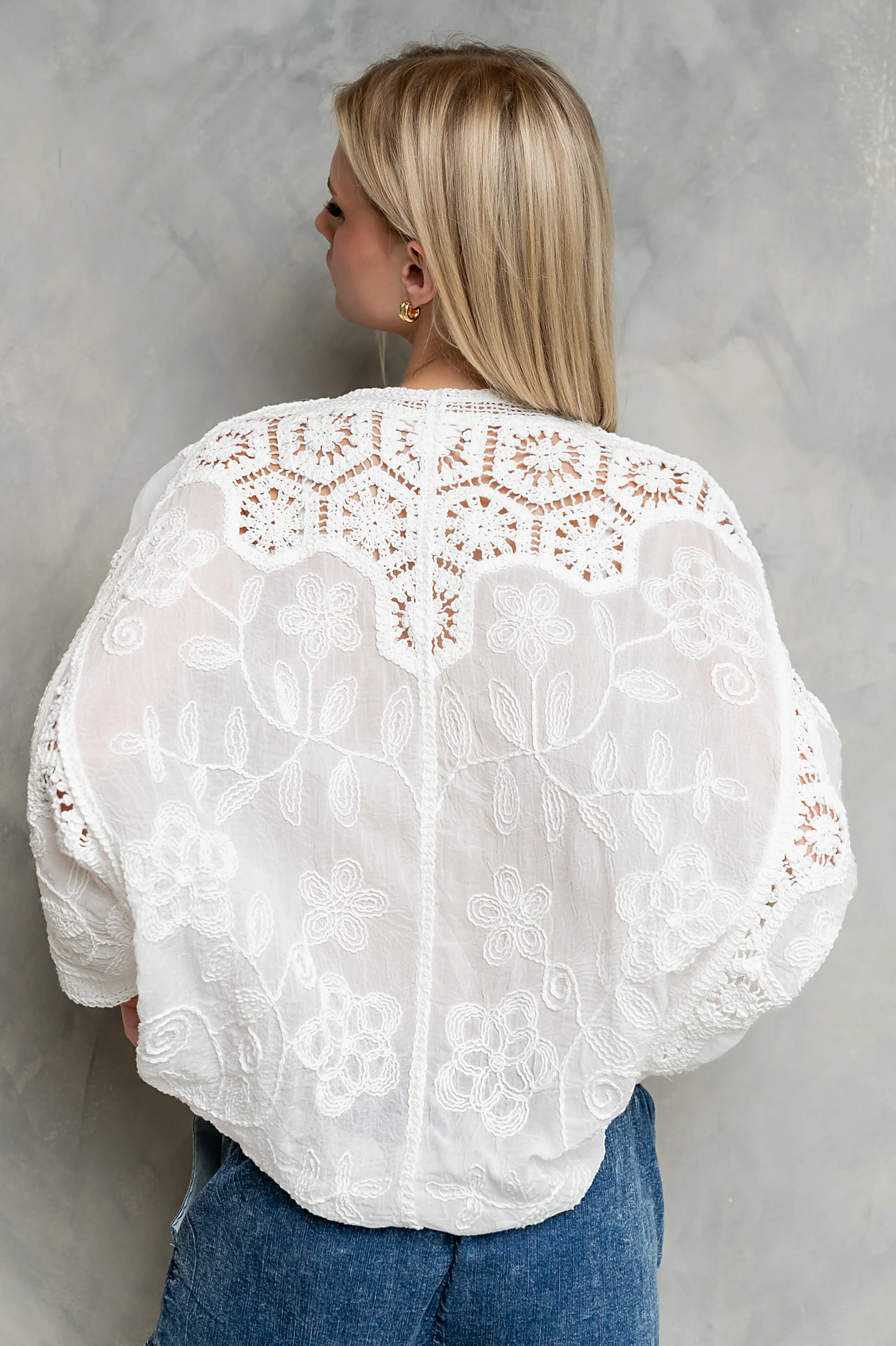 Nicole Crochet Blouse - FINAL SALE
