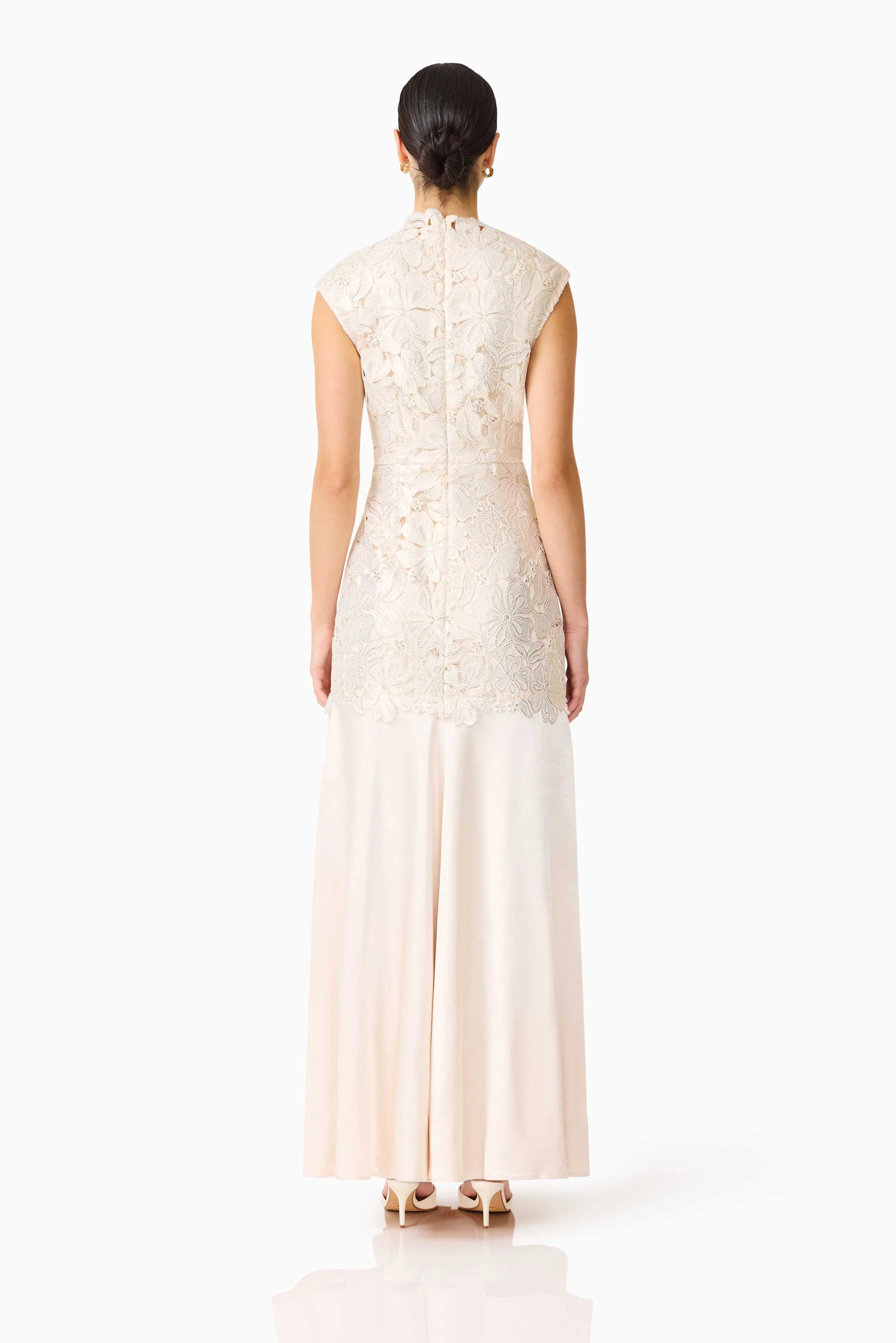 Nicoletta High Neck Gown in Gold