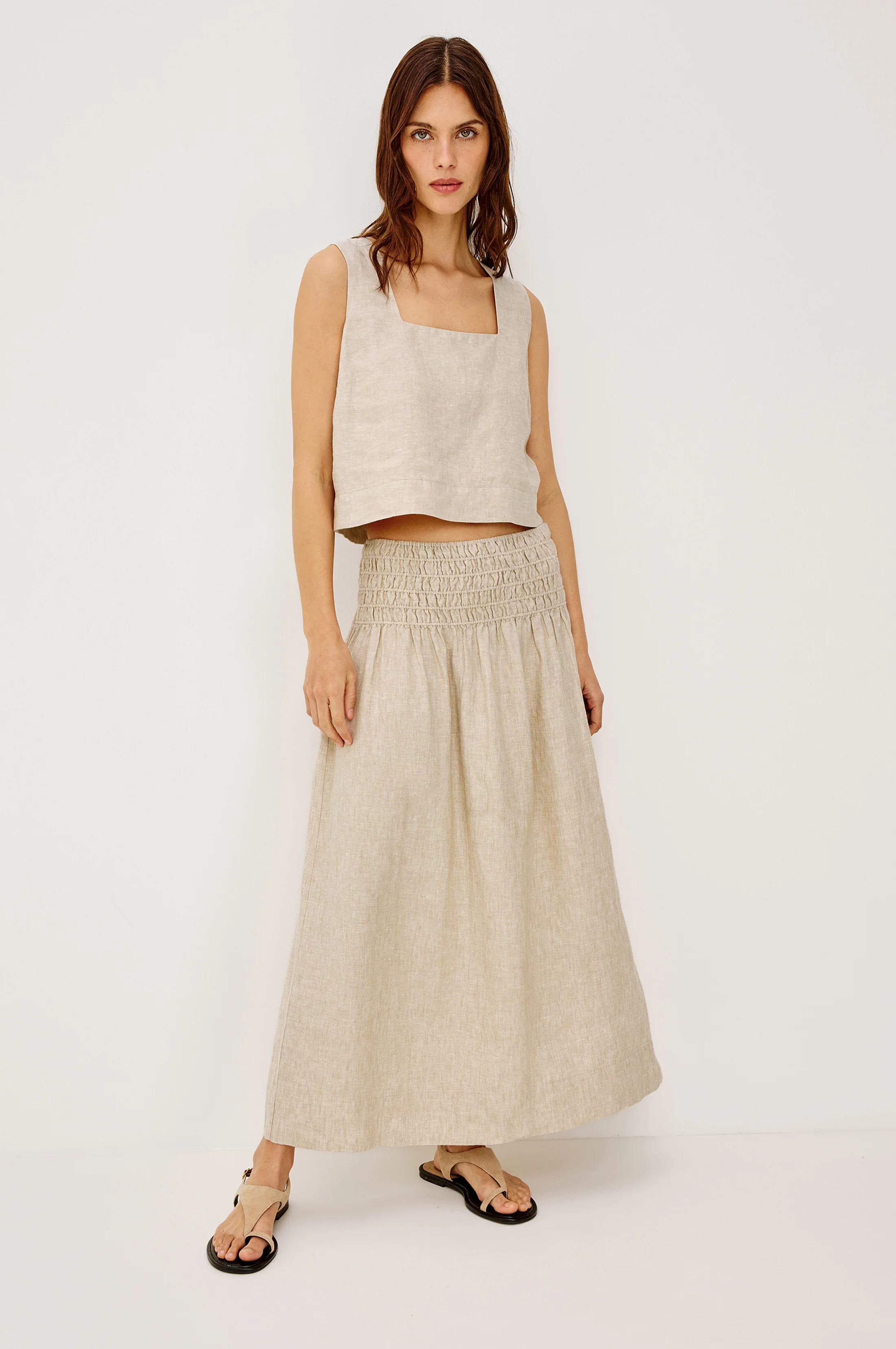 Akira Top - Heathered Flax