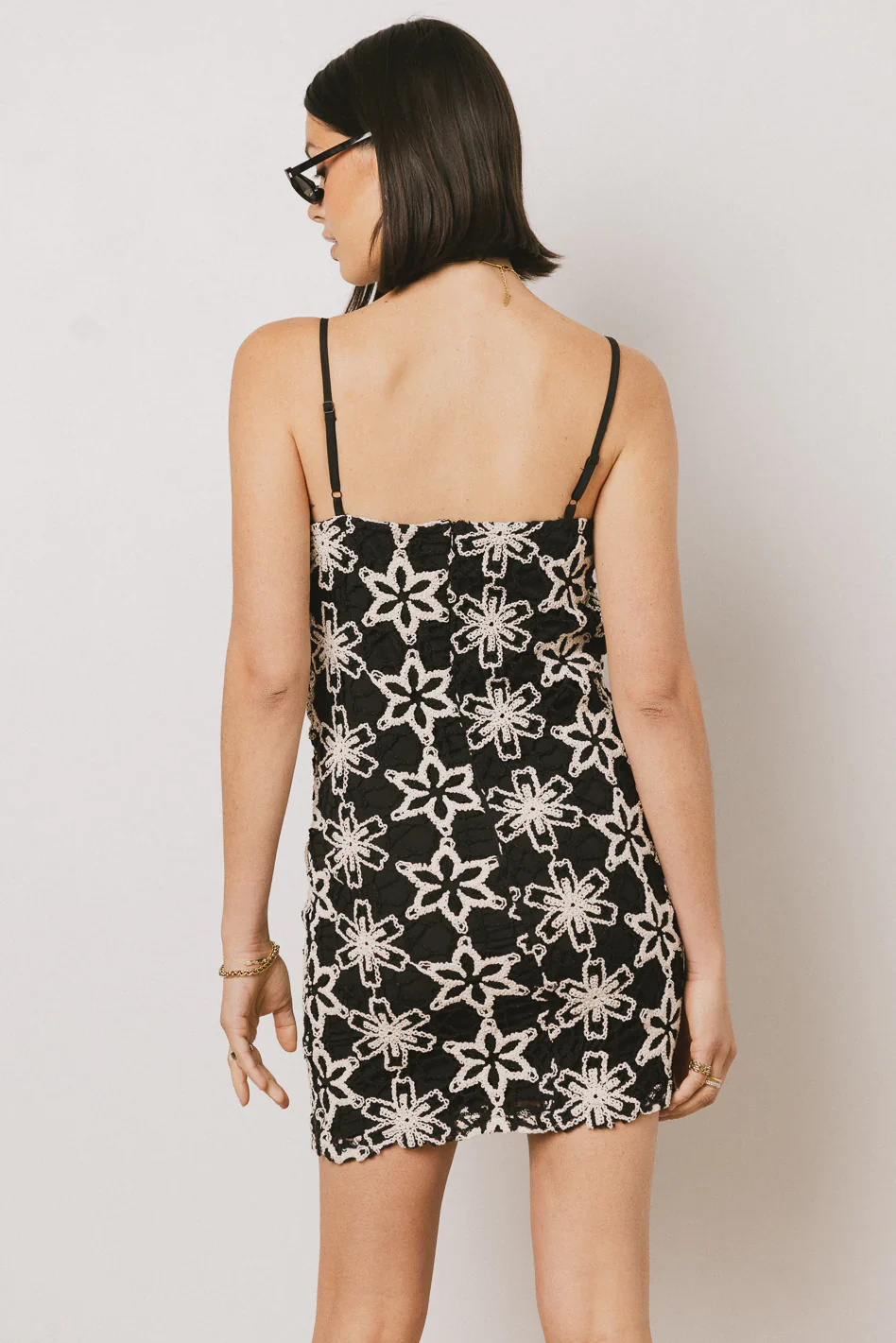 Cory Embroidered Mini Dress