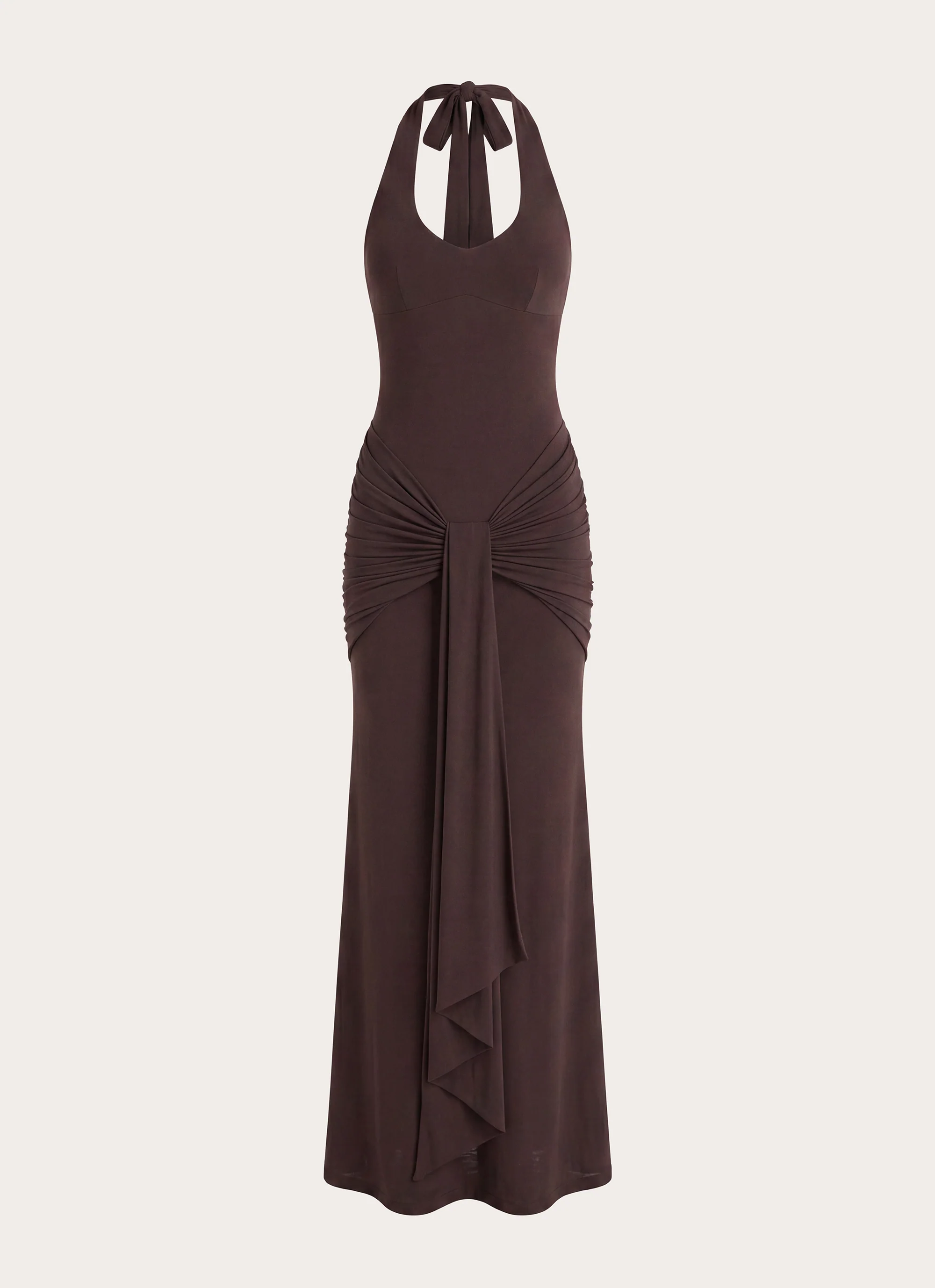 Myrhee Maxi Dress - Chocolate - luluinthesky