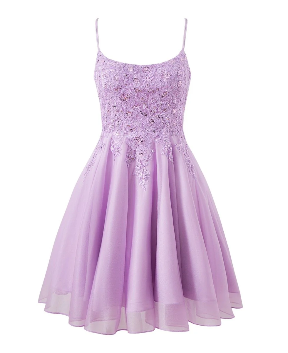 Evelyn Navy Blue | A-line Chiffon Short Homecoming Dress