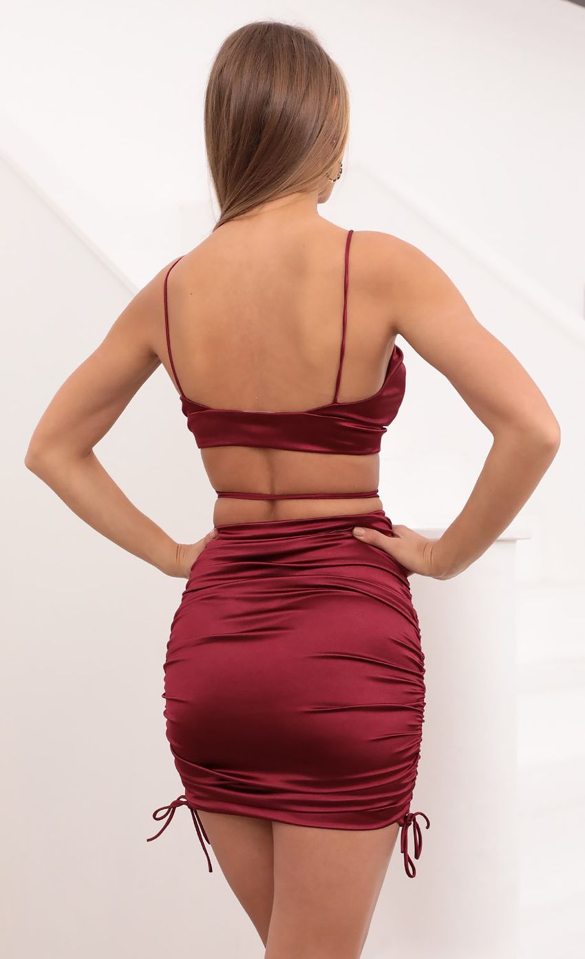 Two Piece Set in Merlot