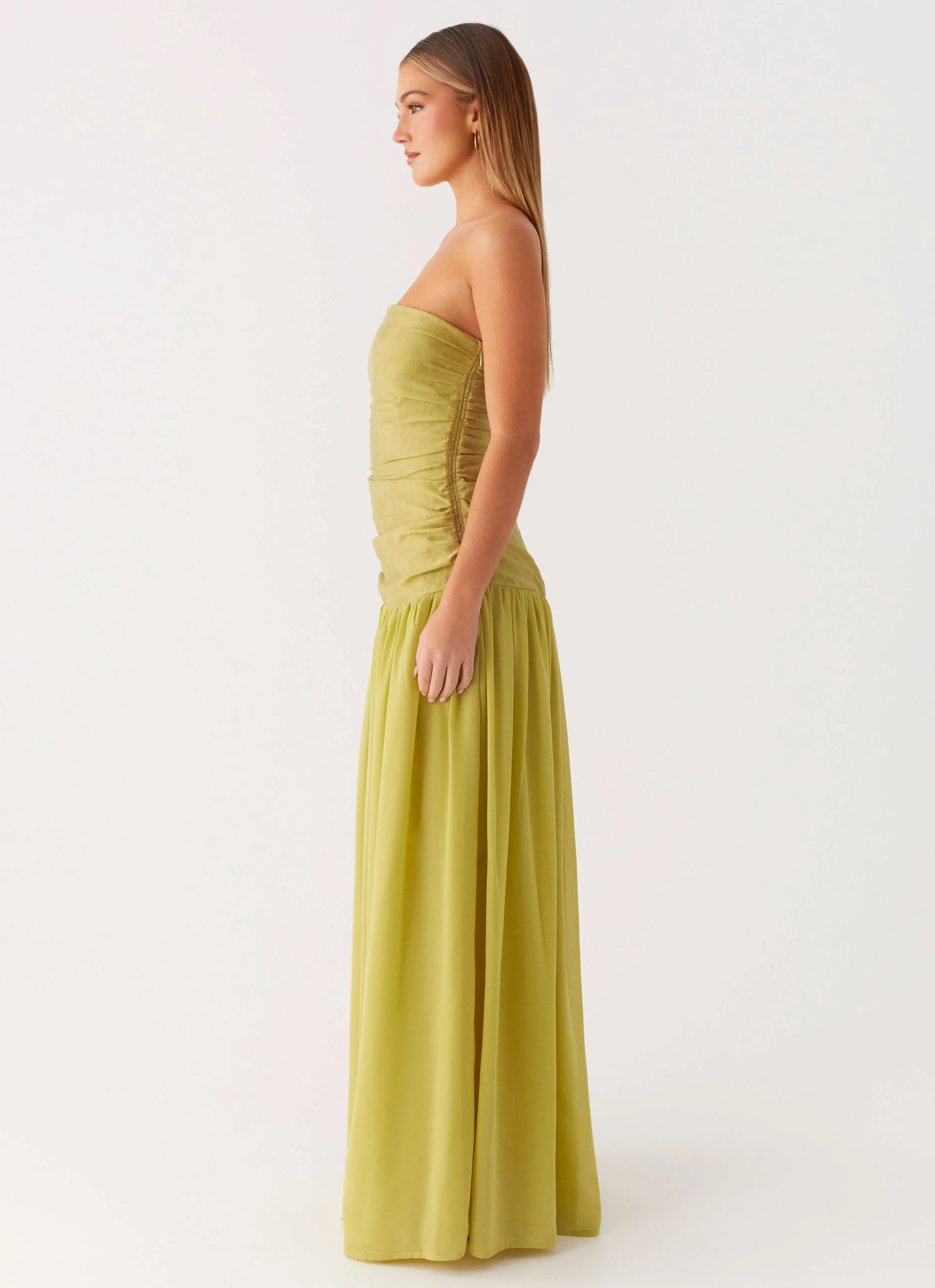 Dreamer Maxi Dress - Lime Zest