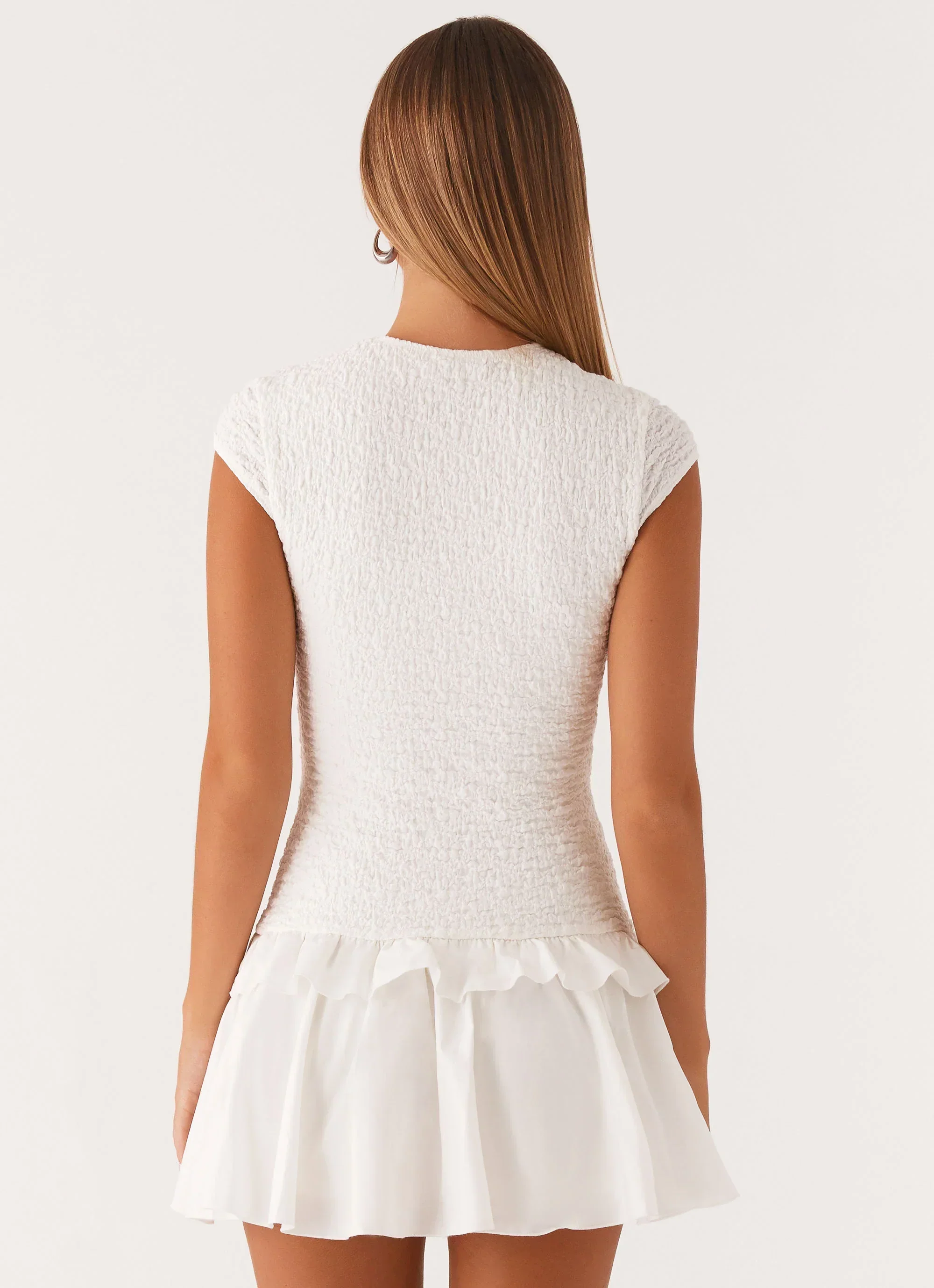 Hopeless Romantic Mini Dress - White - luluinthesky