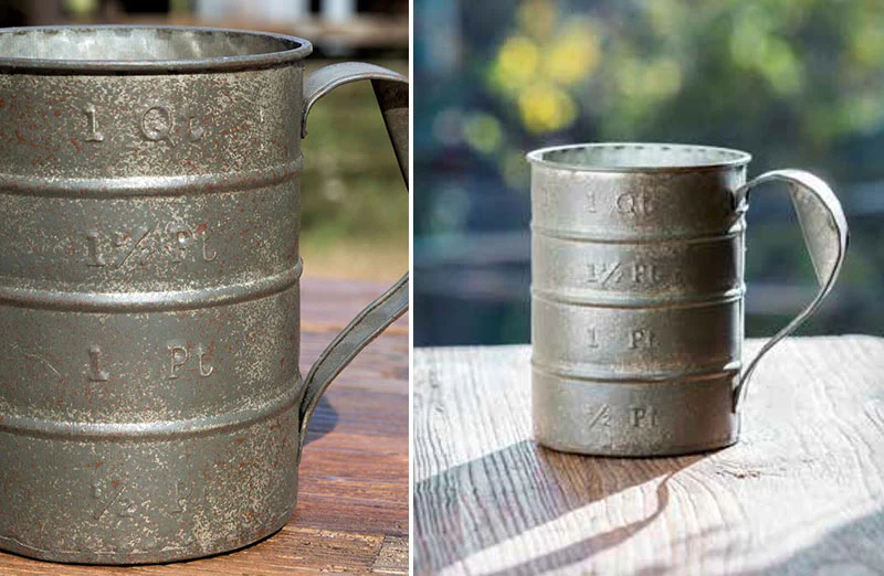 Aged Metal 1-Quart Measuring Cup