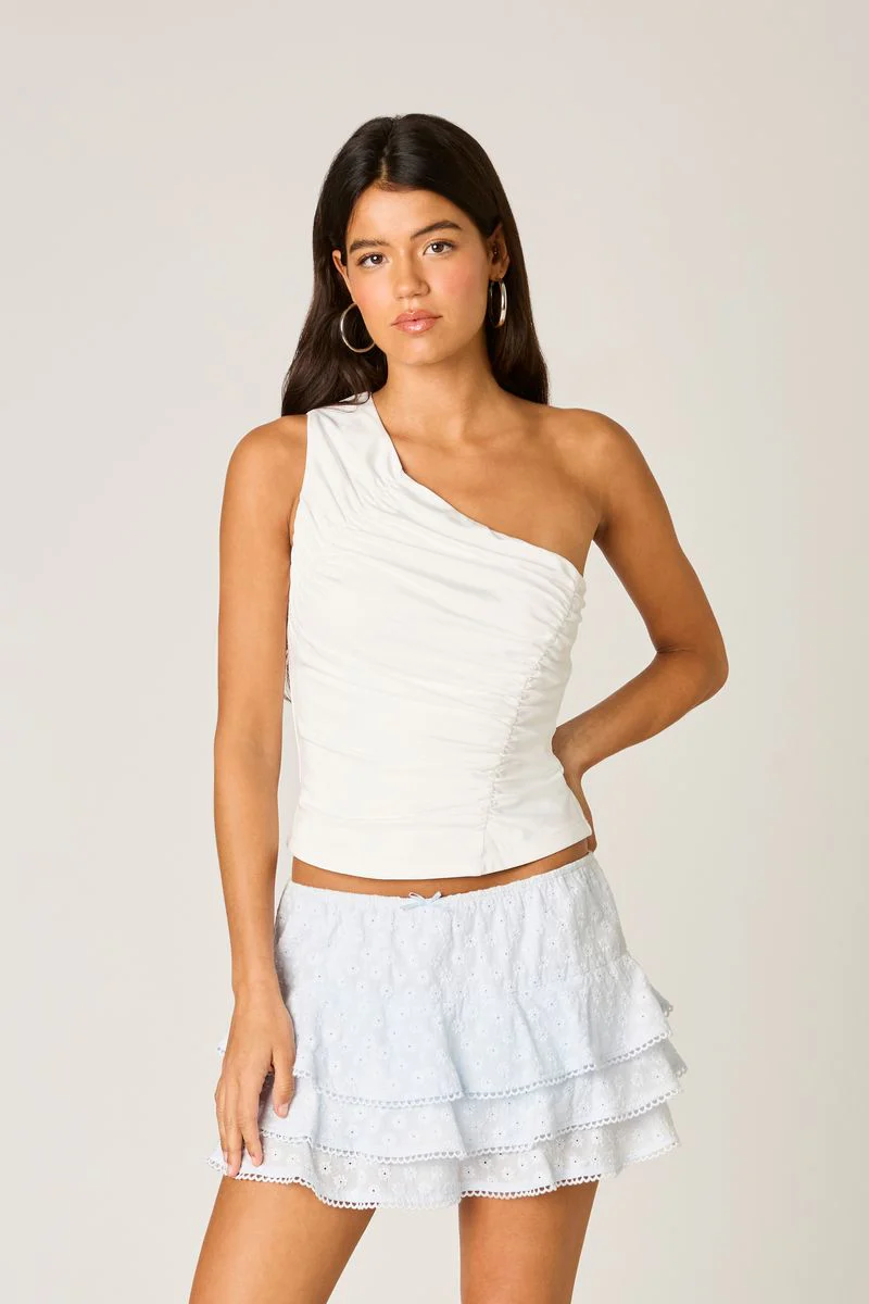 Eyelet Ruffle Skirt