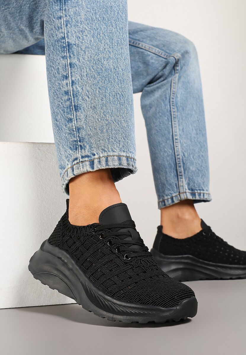 Białe Siateczkowe Sneakersy Loreldi