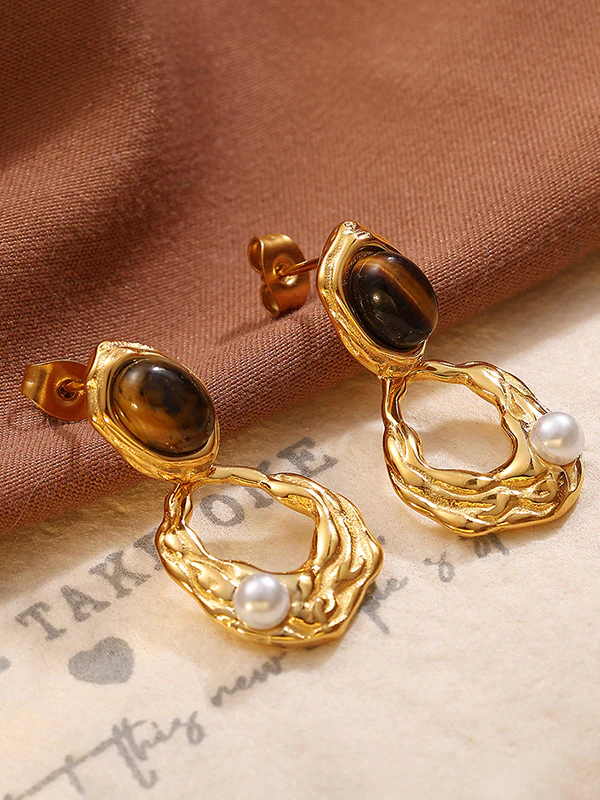 Geometric Drop Earrings