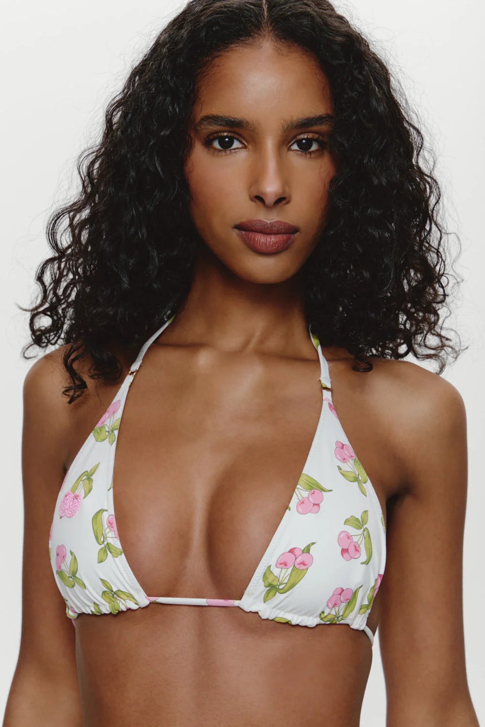 Grace Beaded Triangle Bikini Top - Cherry Picked