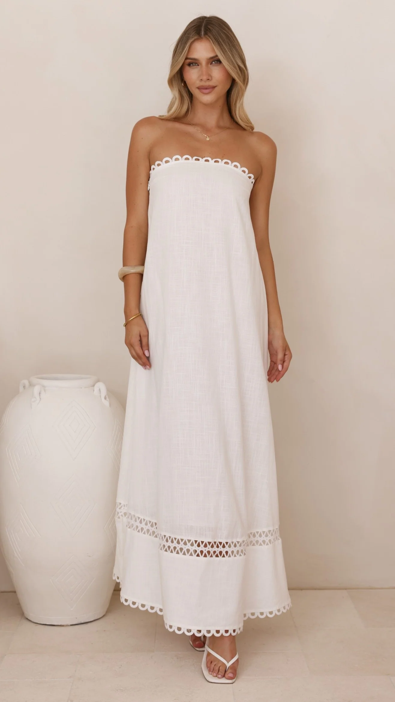 Sandra Maxi Dress - White