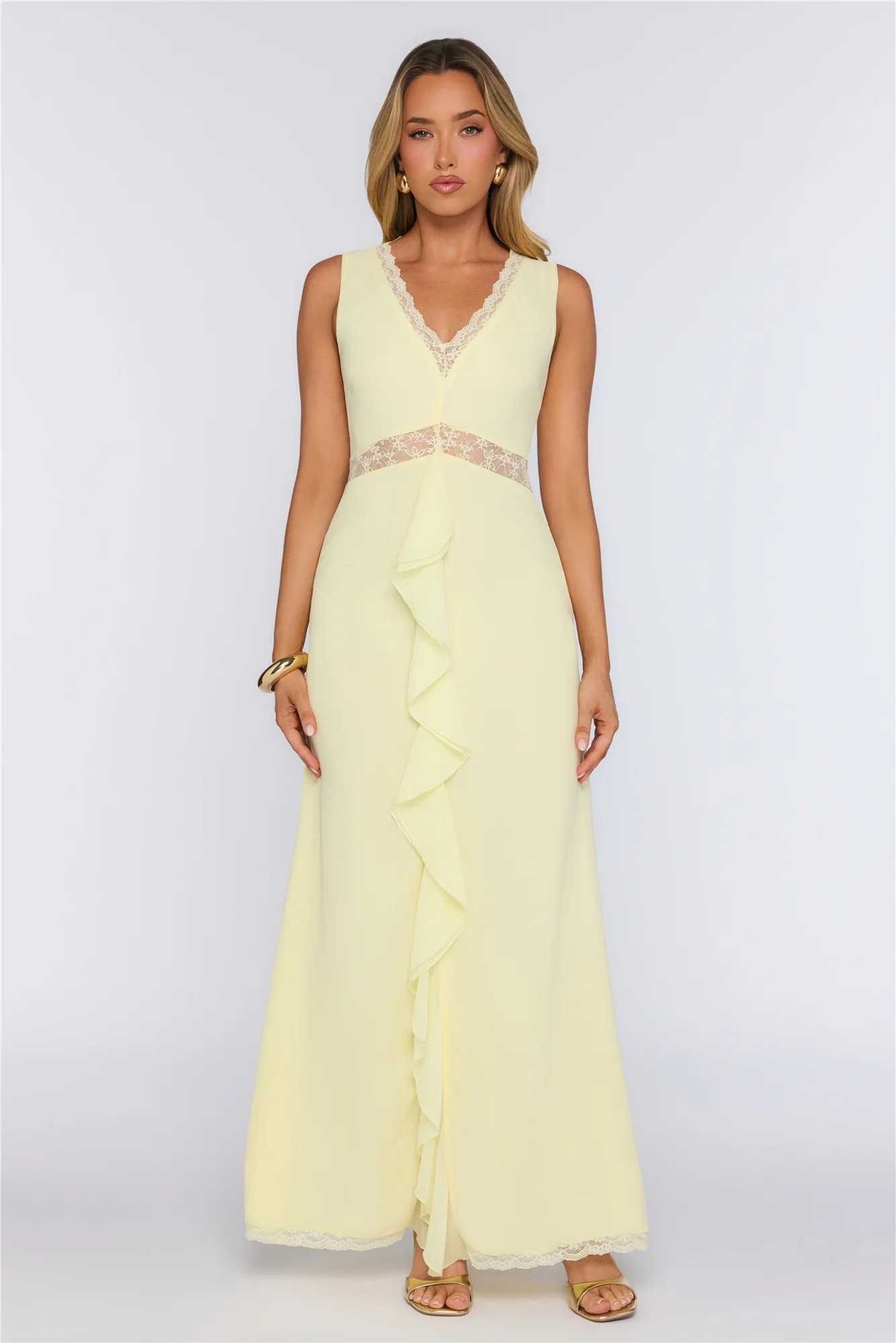 Emotional Elegance Maxi Dress Yellow