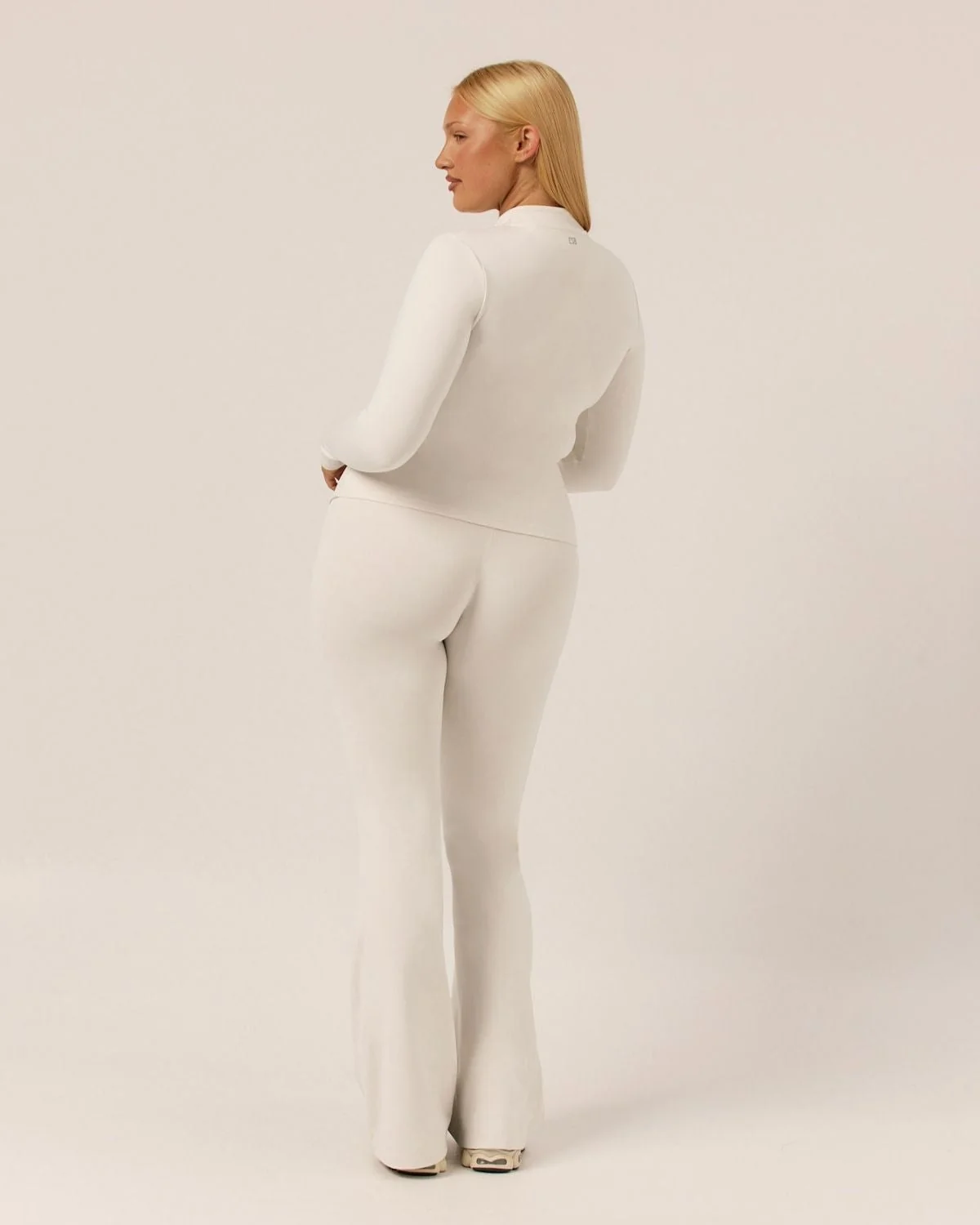 Serenity Longline Zip Up Jacket | Vanilla