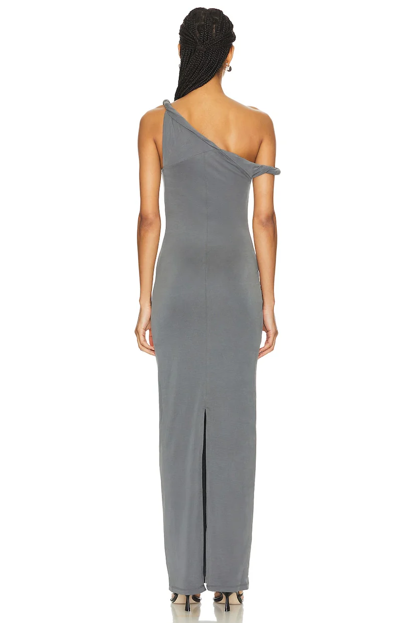 Twist Shoulder Maxi Dress