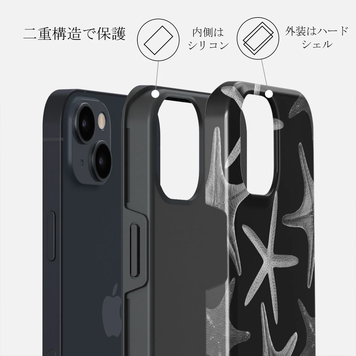 Midnight Ocean - iPhone 13 Mini ケース