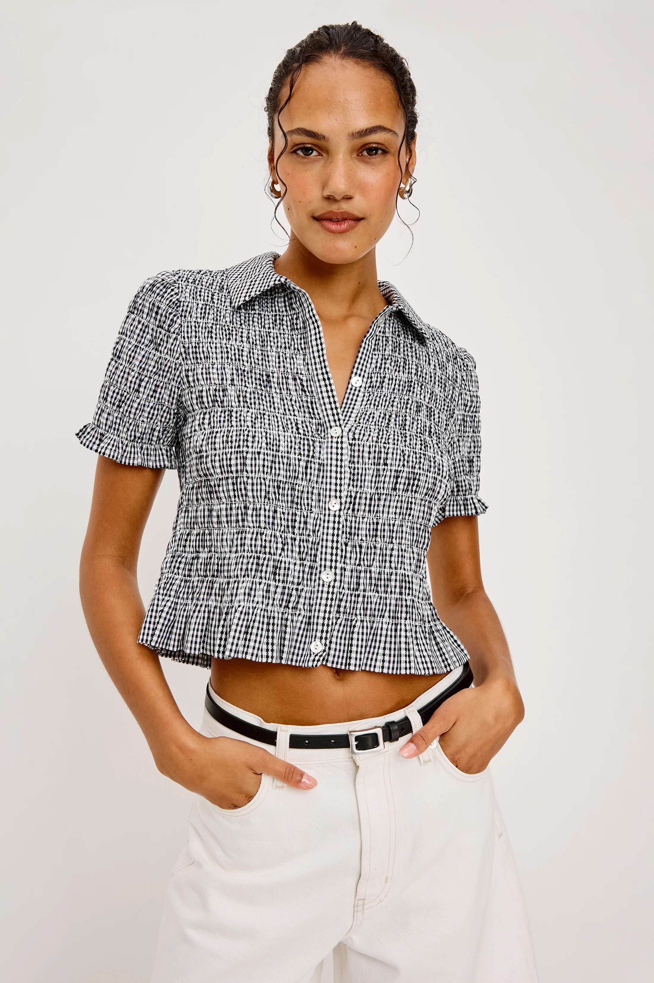 Alton Shirt - Black Gingham