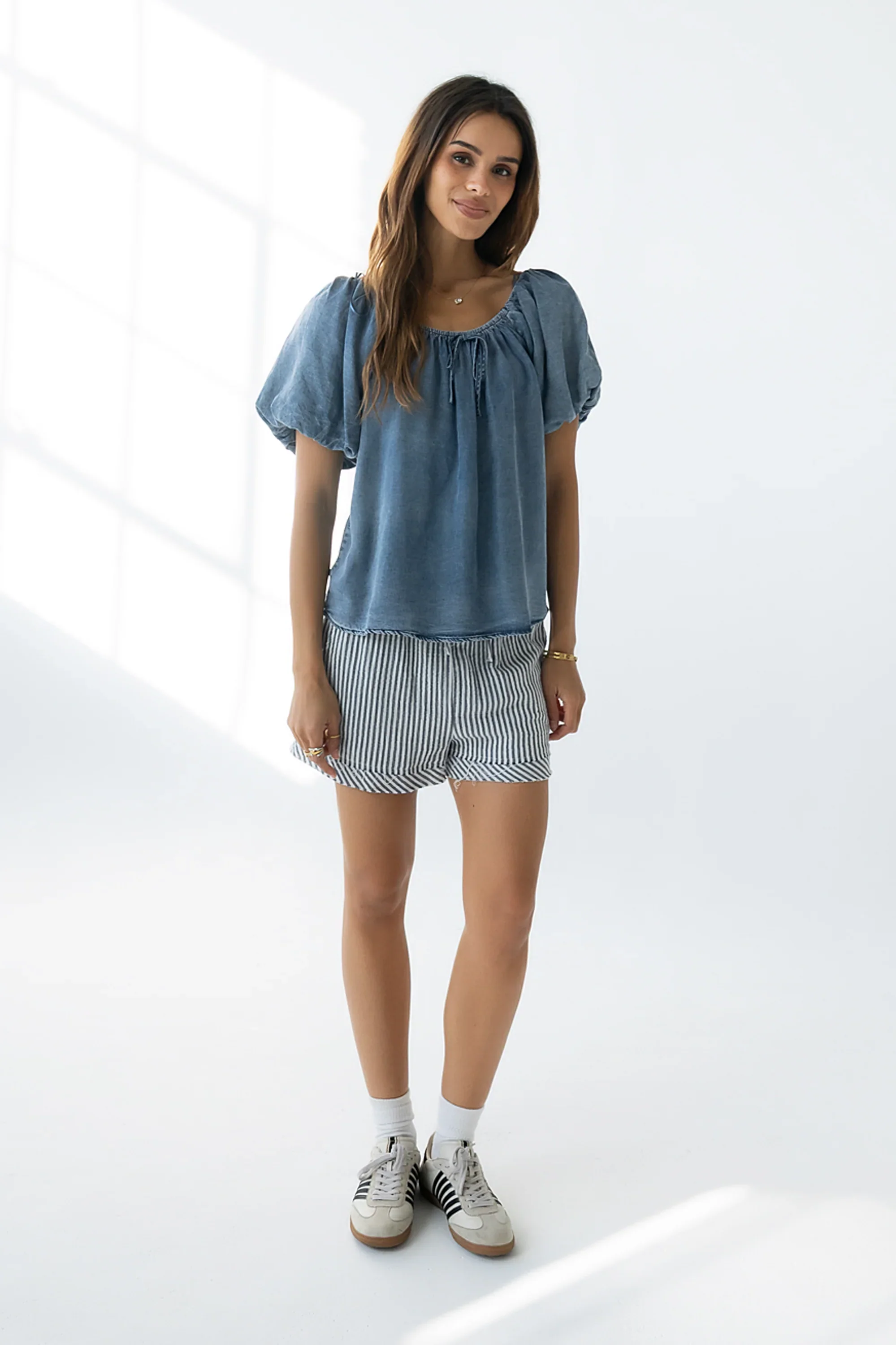 Nora Denim Blouse