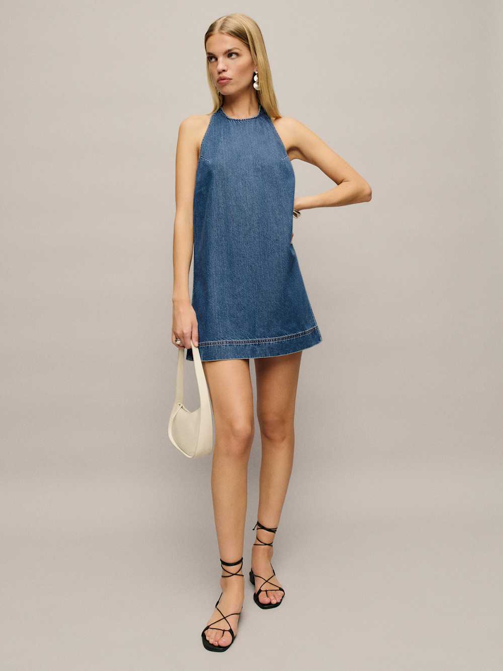 Avielle Lived-In Denim Mini Dress