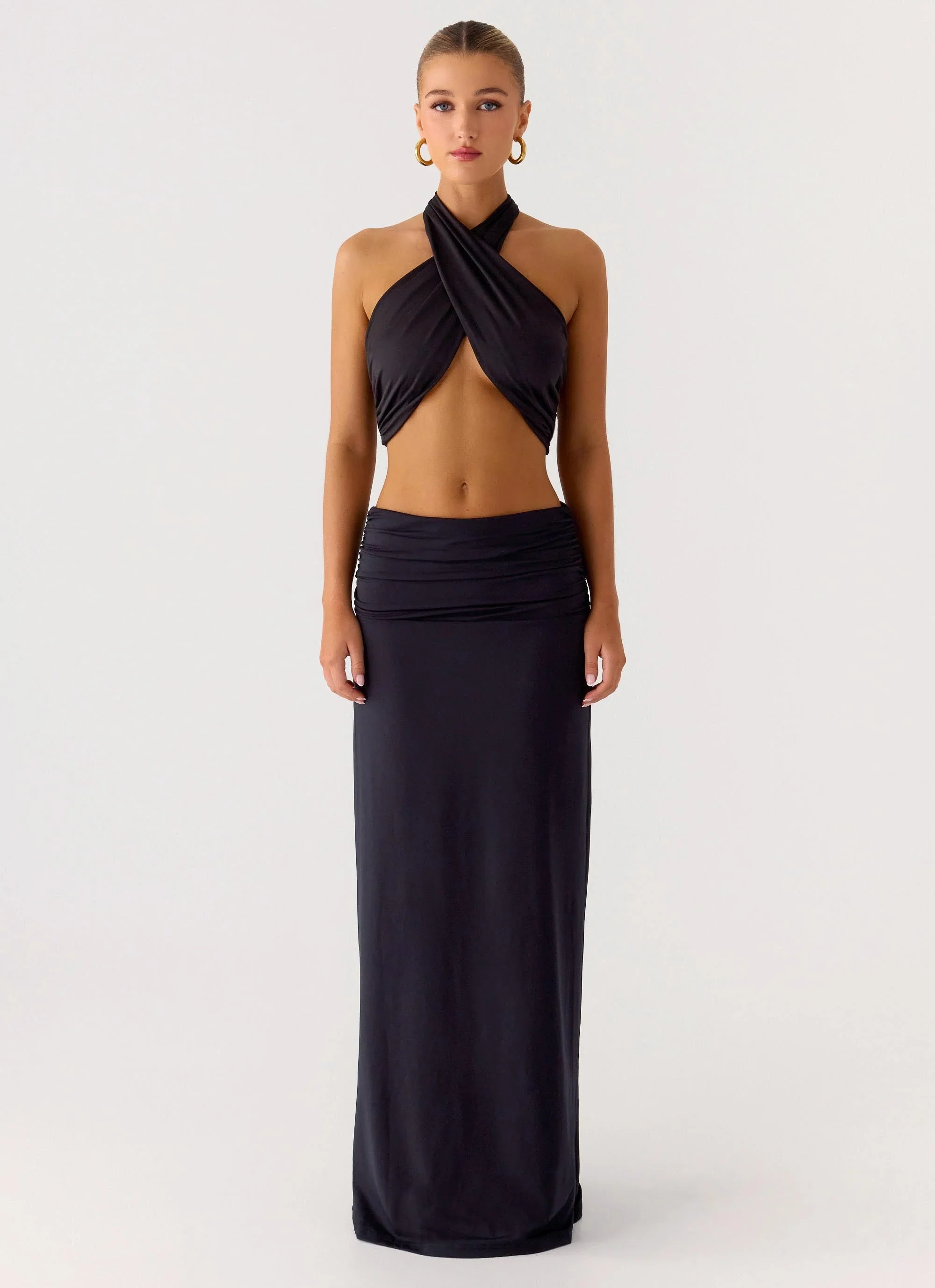 Elisabetta Maxi Skirt - Black