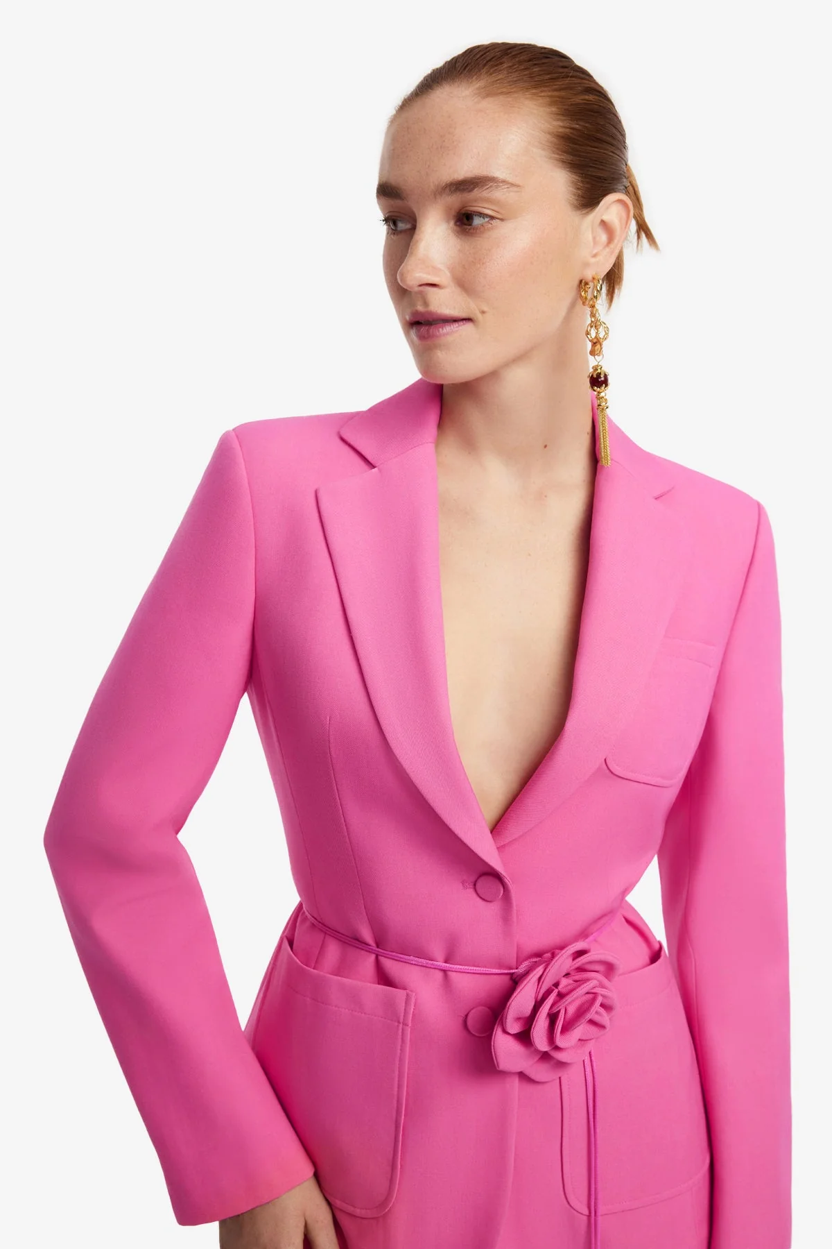 Vesper Fitted Blazer - Fuchsia