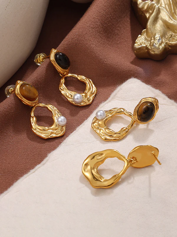 Geometric Drop Earrings
