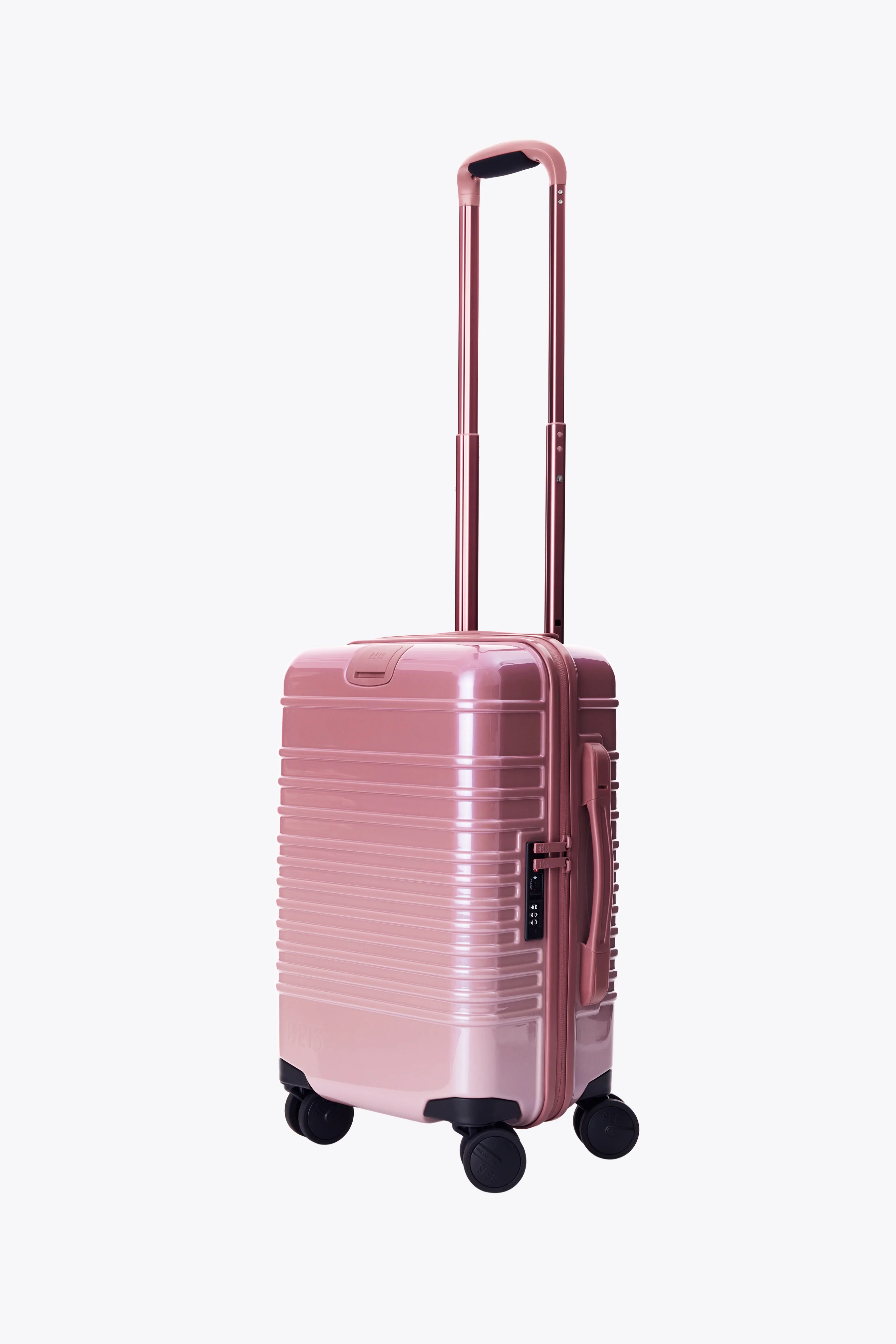 BEIS 'The Small Carry-On Roller in Wicked Pink