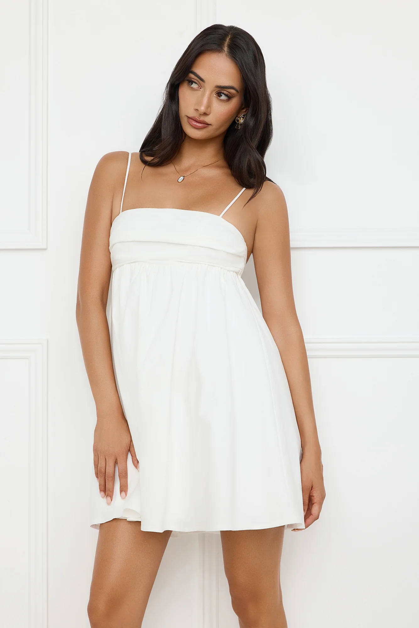 Sands Of Paradise Mini Dress White - luluinthesky
