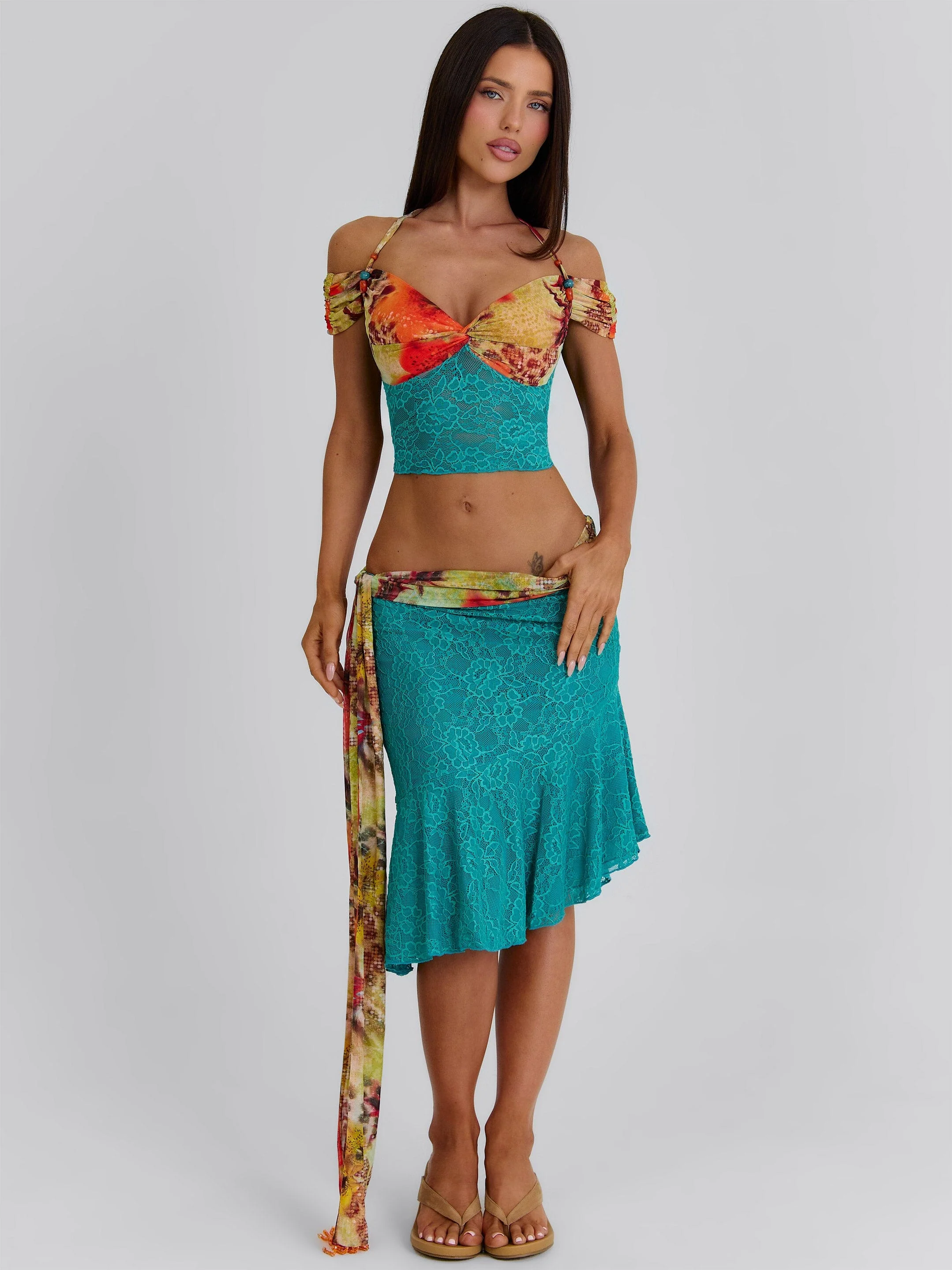 PIPPIN MIDI SKIRT TIGERLILY