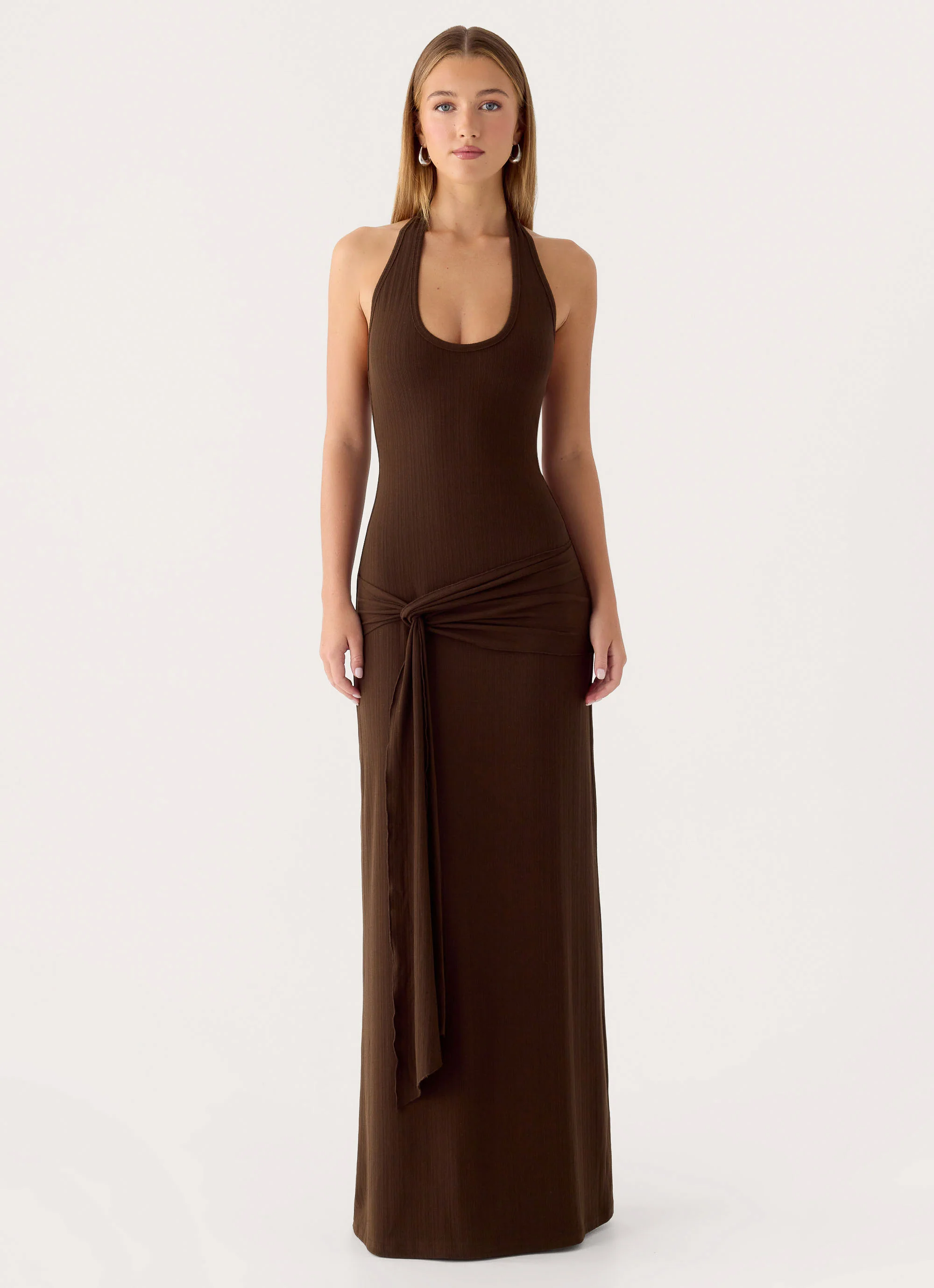 Vedetta Maxi Dress - Chocolate