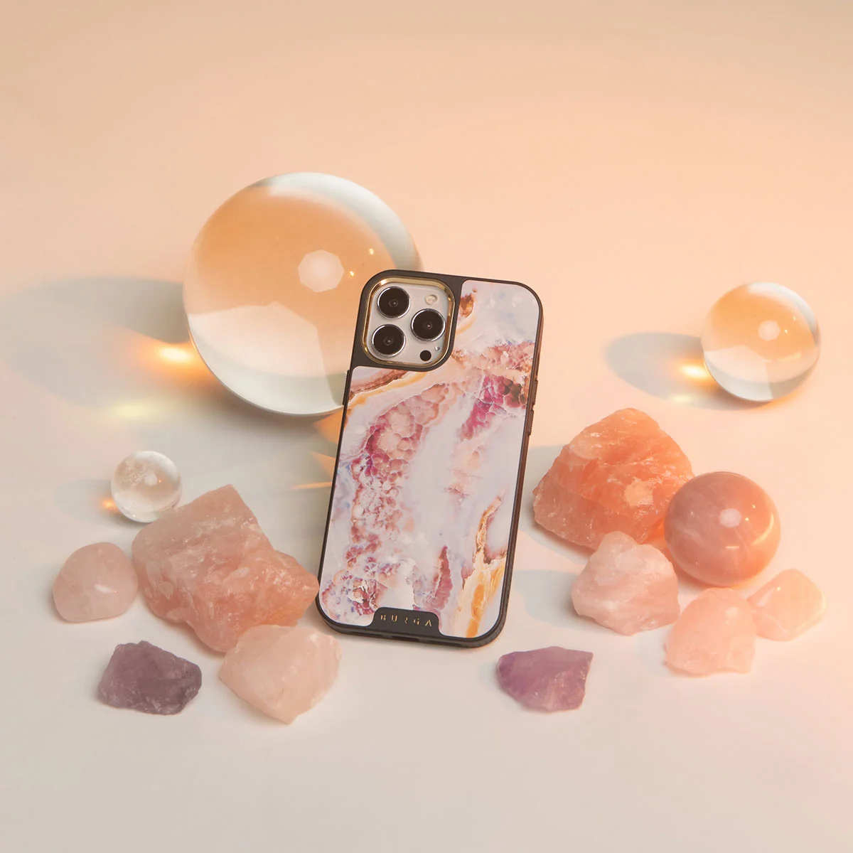 Frozen Leaves - Cute Marble iPhone 11 Pro ケース