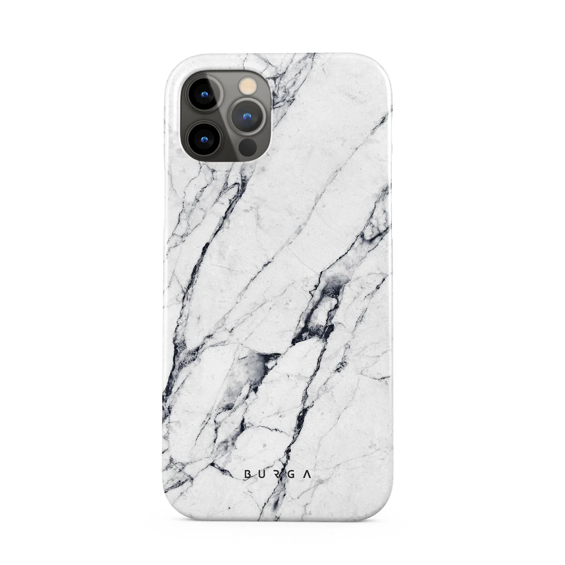 Satin White - Marble iPhone 12 Pro Max ケース