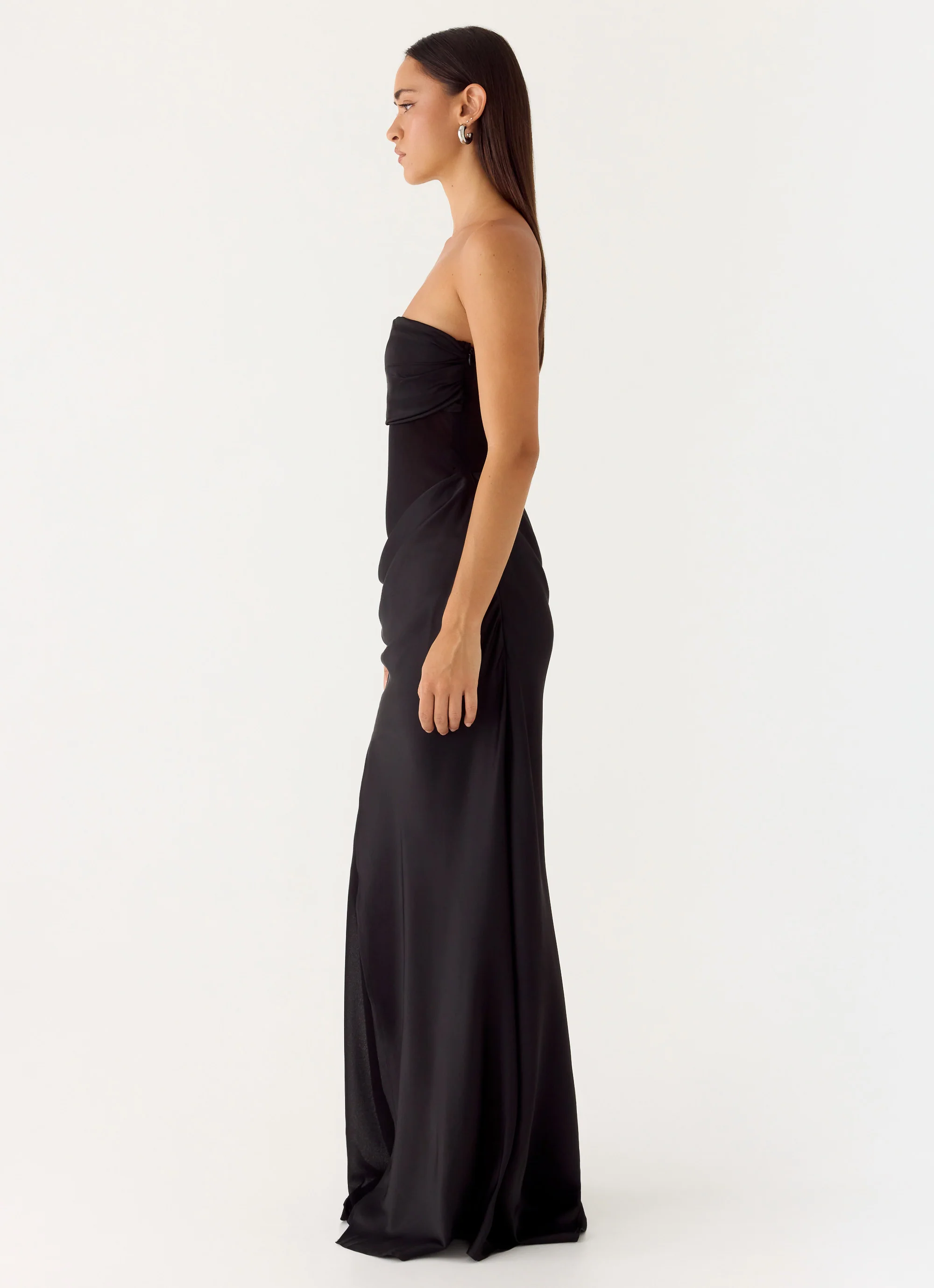 Champagne Skies Maxi Dress - Black
