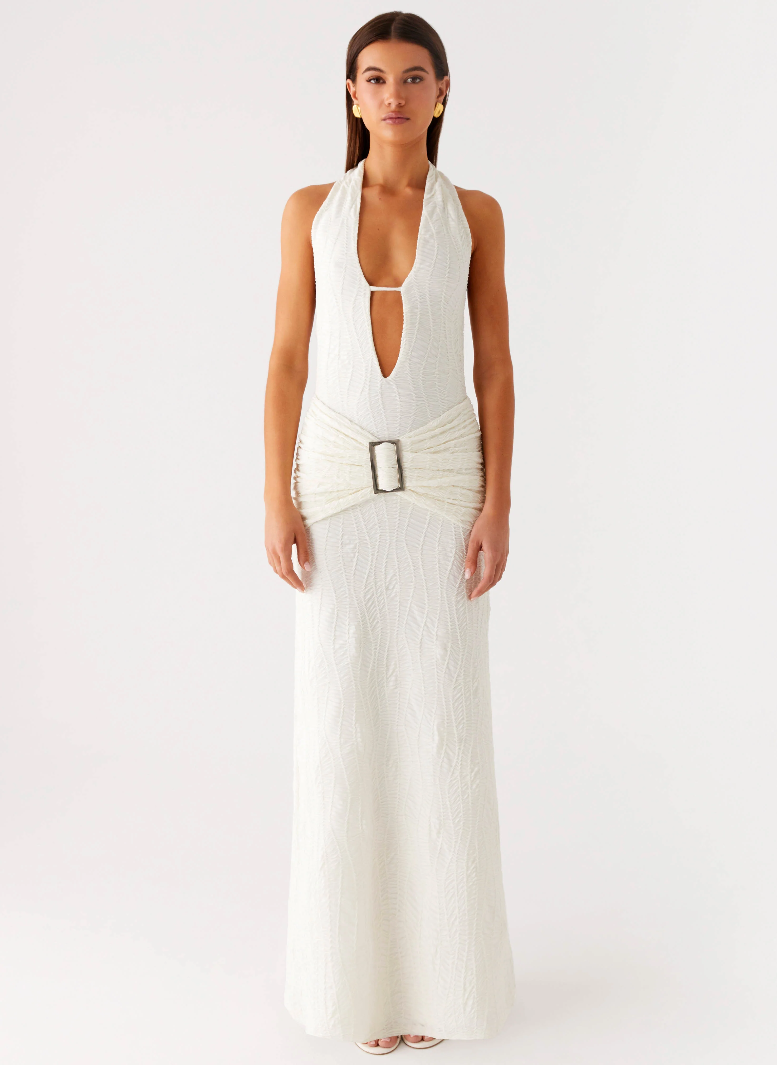 Smoke Ivy Maxi Dress - White