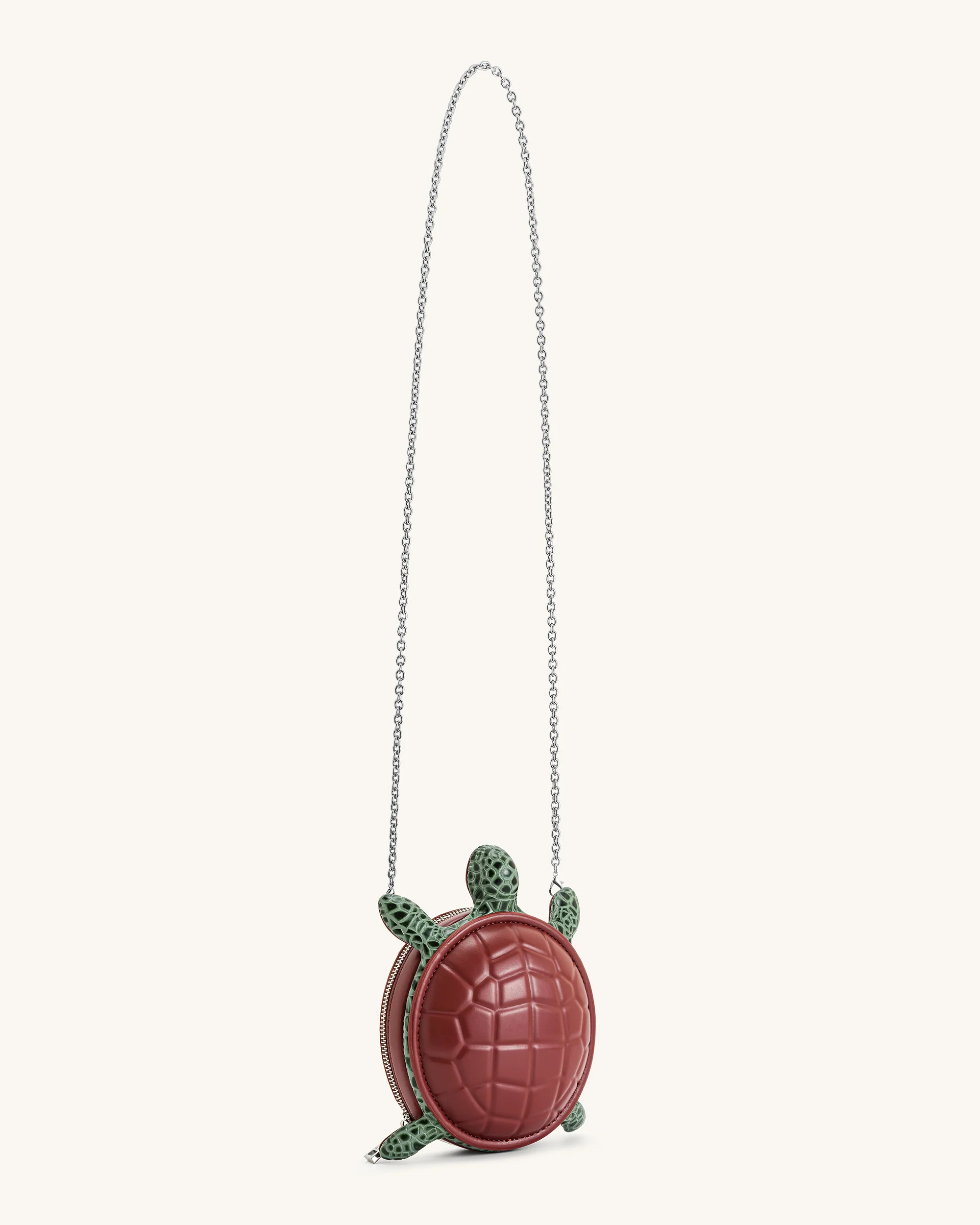 Ava Turtle Shape Handbag - Brown