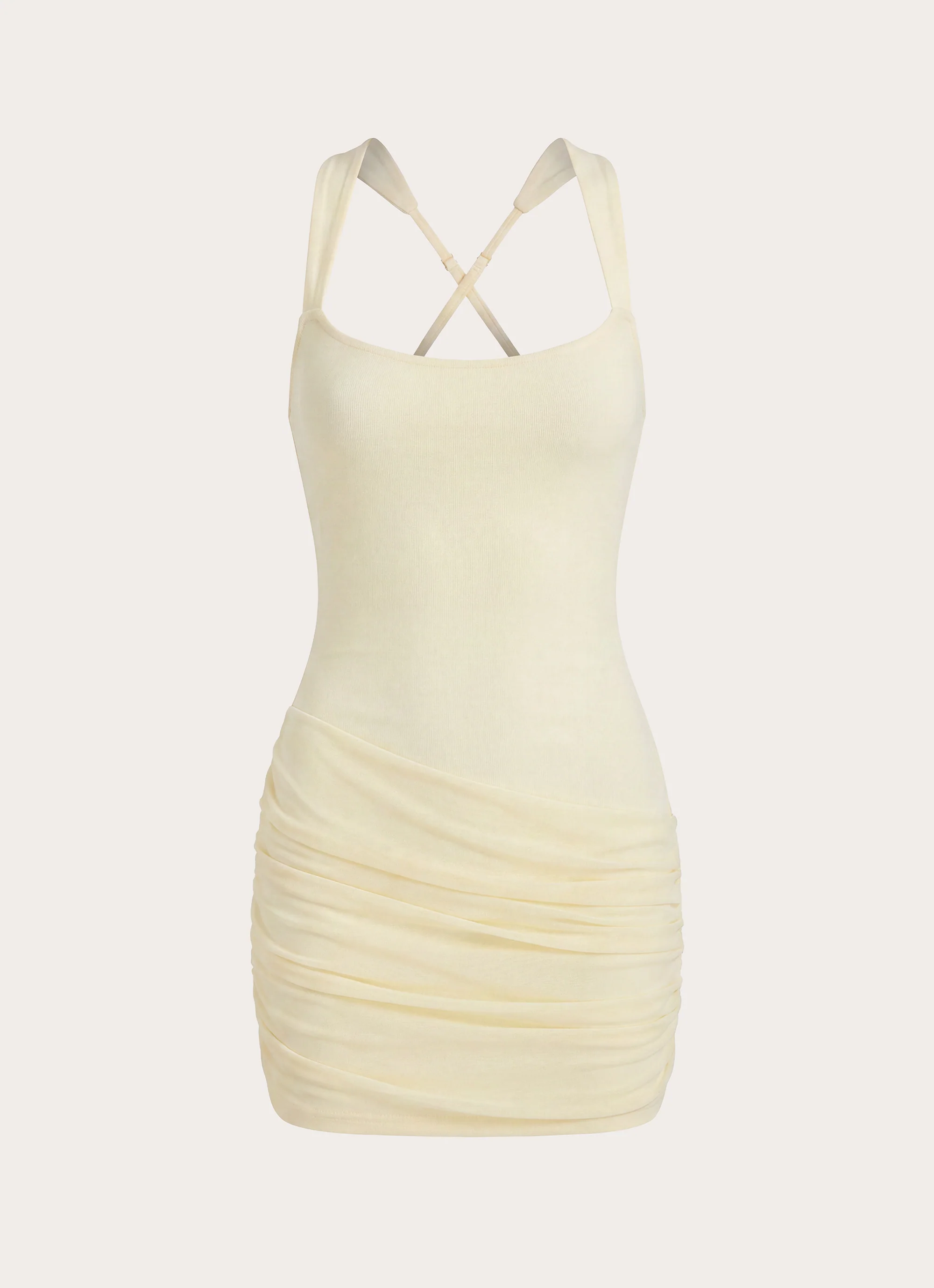 Carmellae Mini Dress - Yellow - FASHION NOB