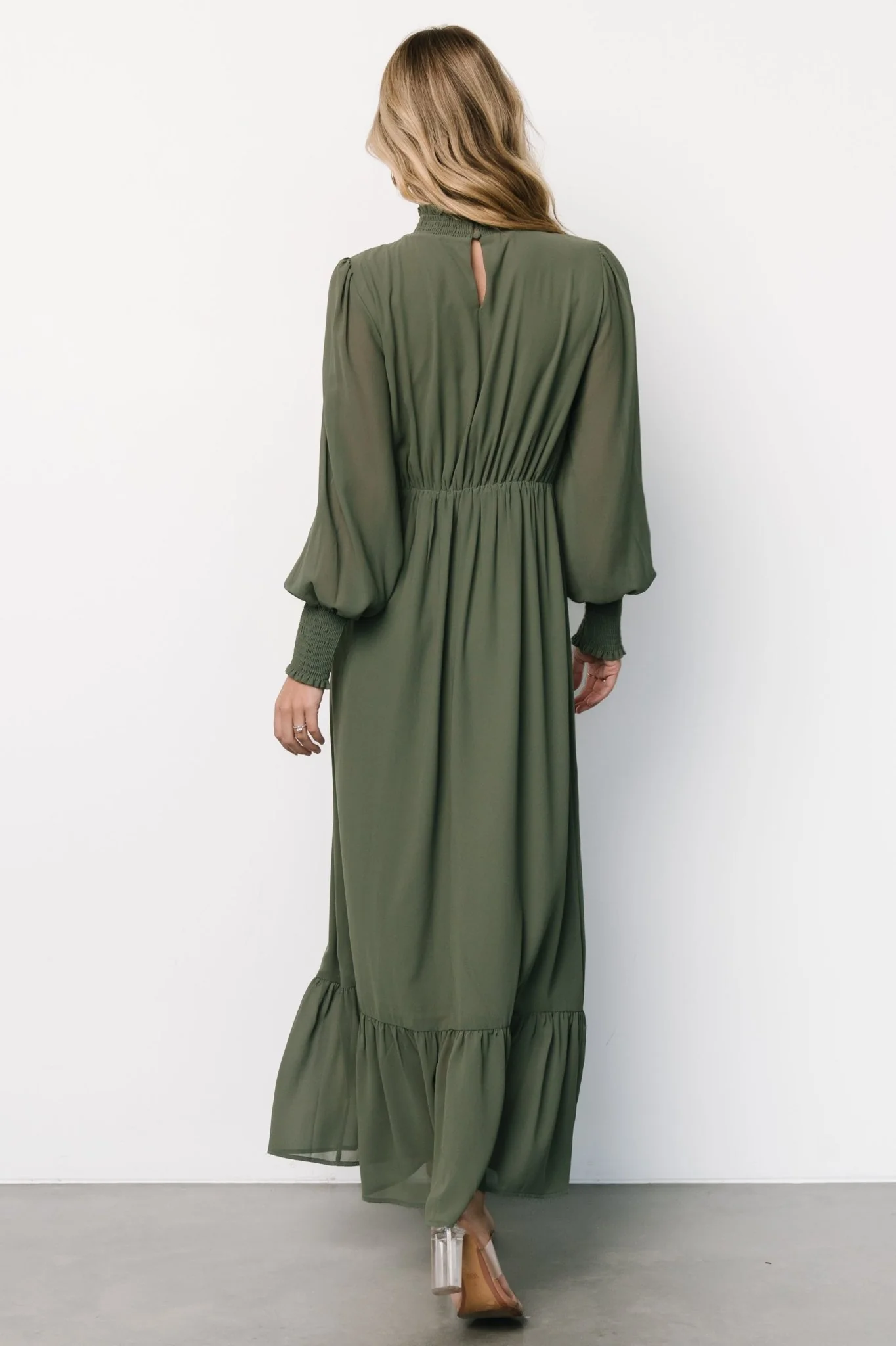 Luciana Maxi Dress | Dark Sage - luluinthesky