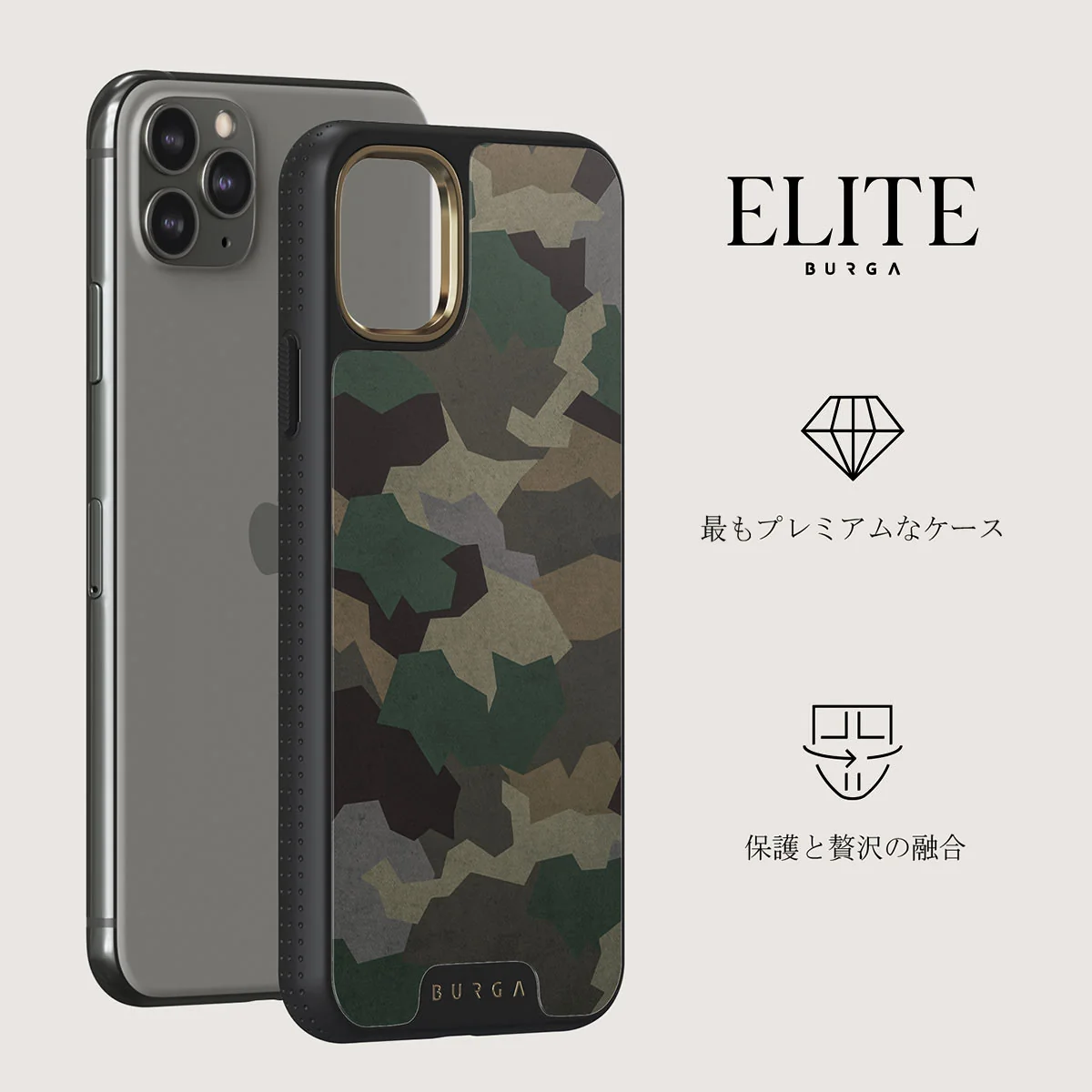 Tropical Green Camo - iPhone 11 Pro ケース