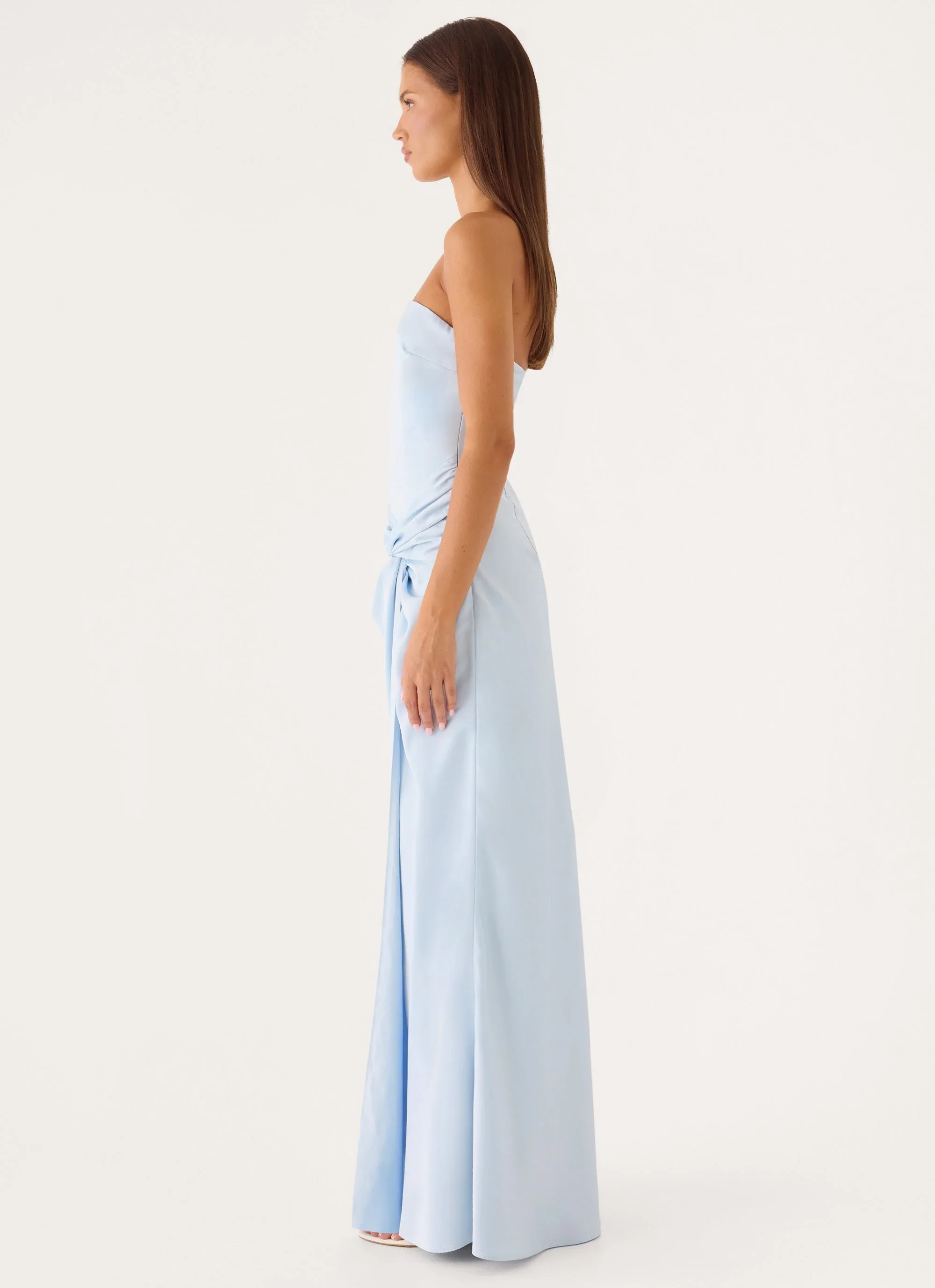 Conni Strapless Maxi Dress - Blue