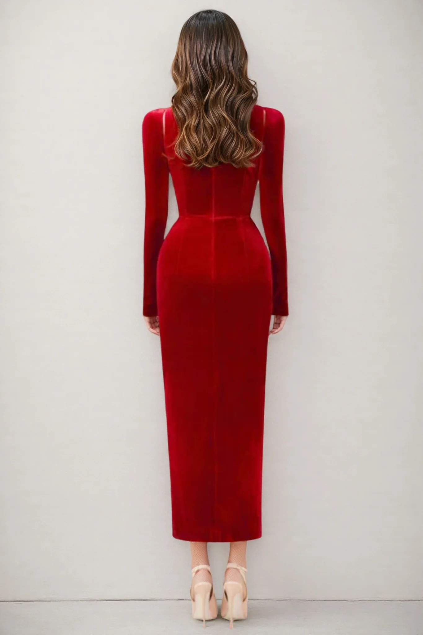 Bardou Pleated and Twisted Ultra Maxi Dress